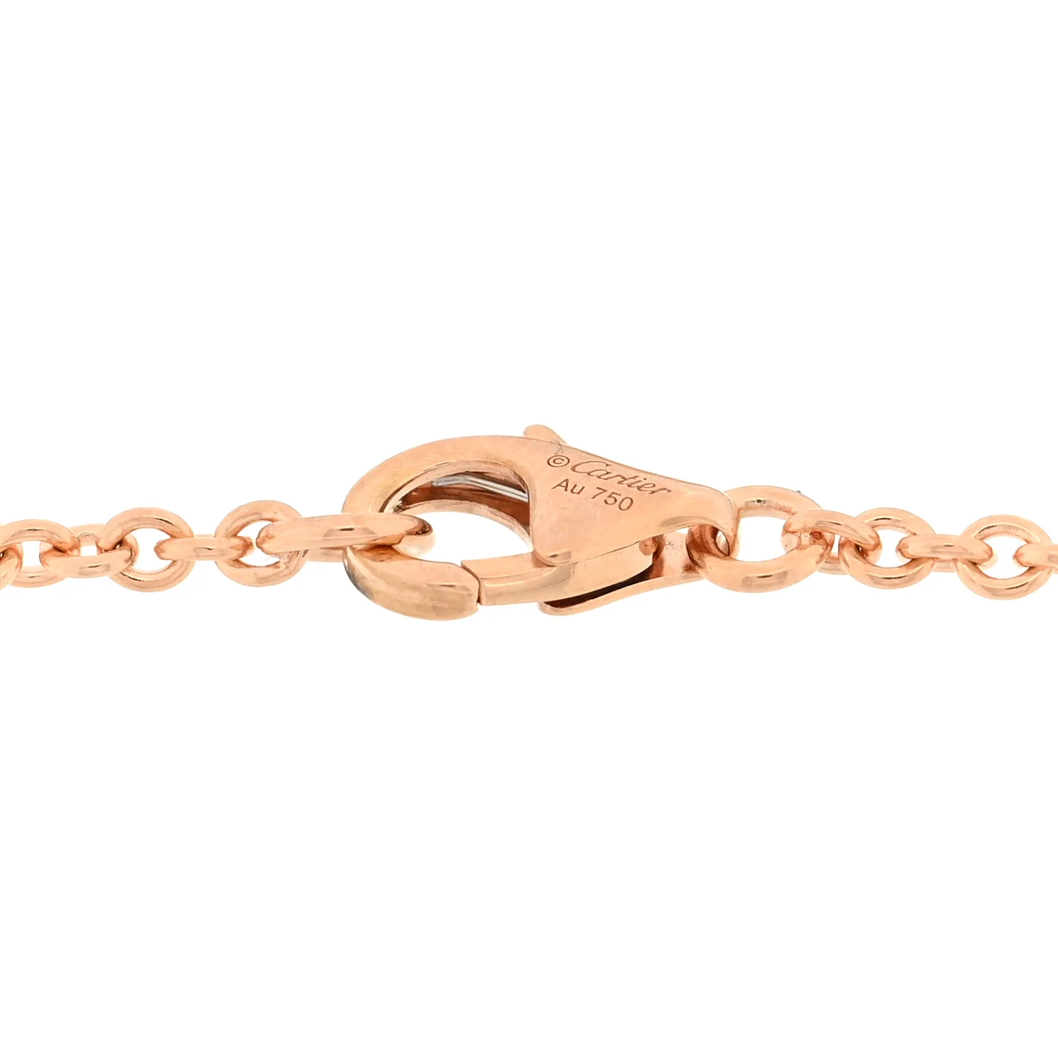 18K Pink Gold Interlocking LOVE Bracelet - Image 3