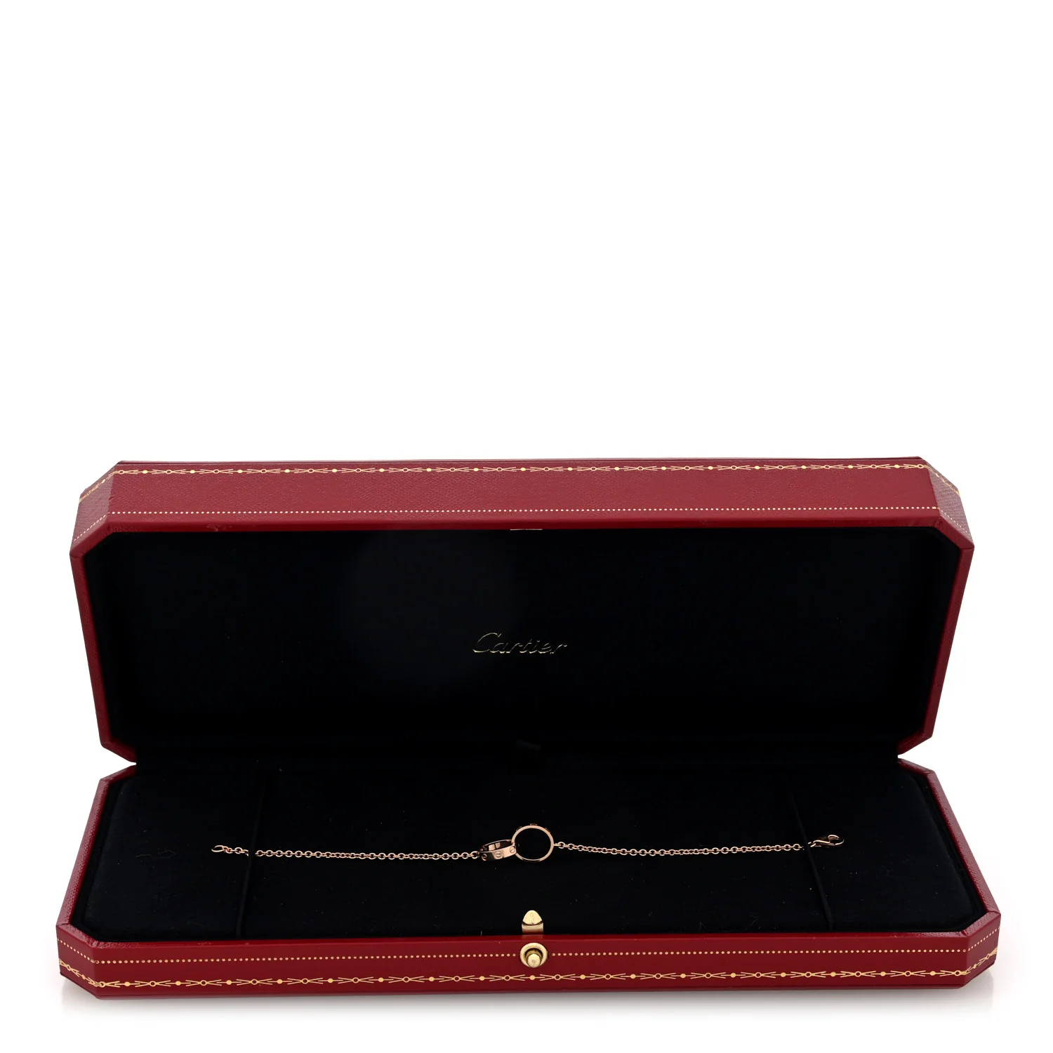 18K Pink Gold Interlocking LOVE Bracelet - Image 4