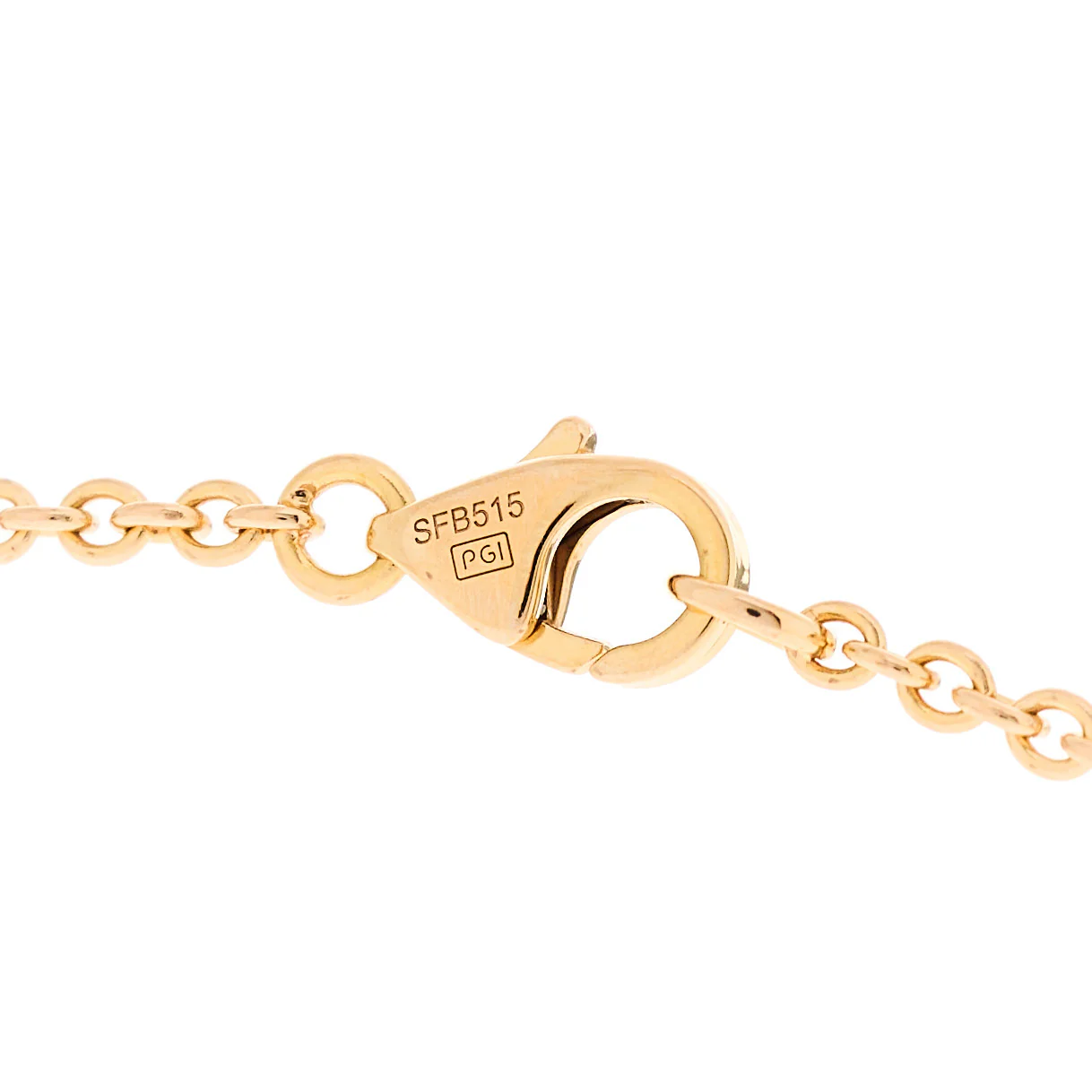 18K Pink Gold Interlocking LOVE Necklace - Image 5