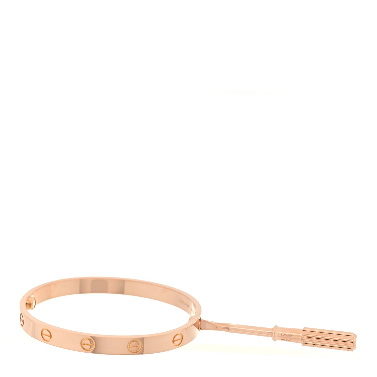 18K Pink Gold LOVE Bracelet 17 - Image 6