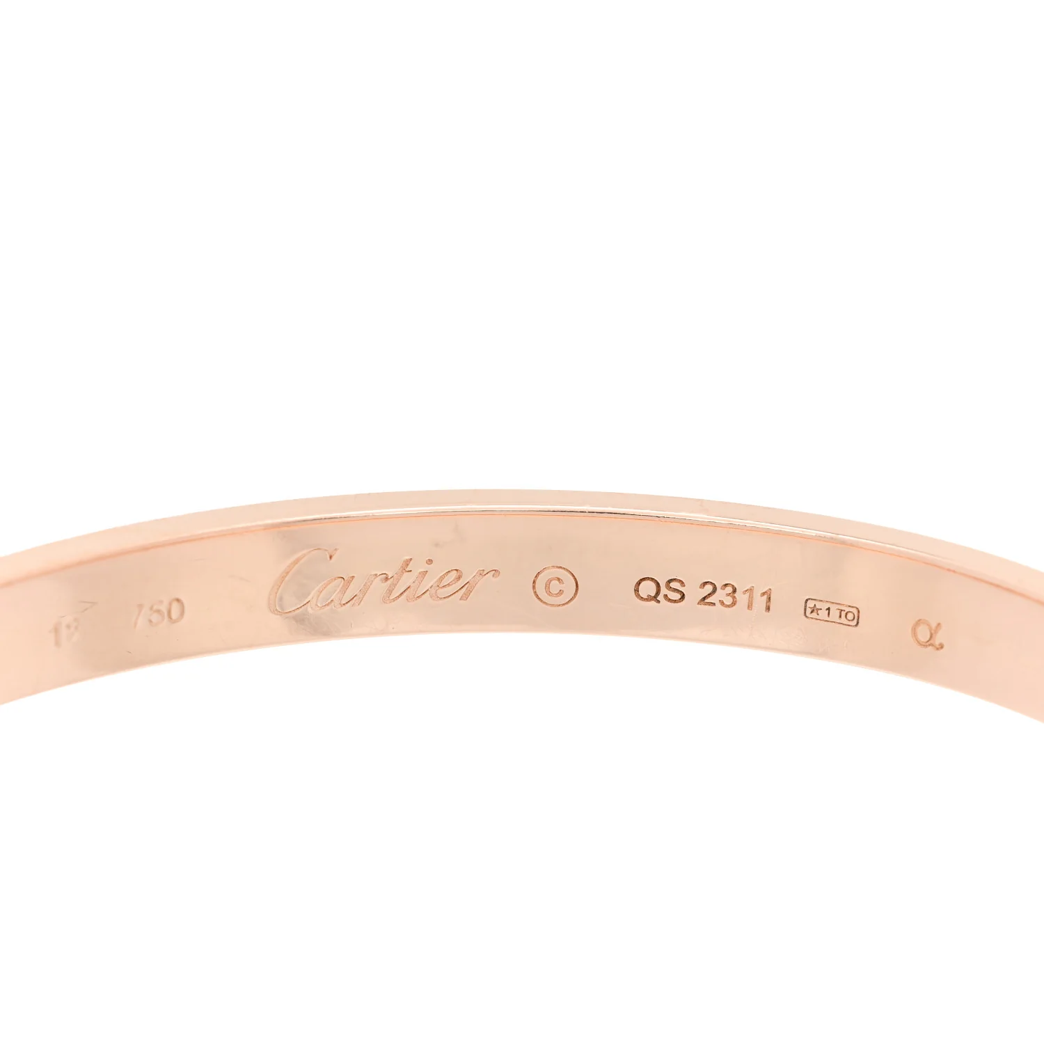 18K Pink Gold LOVE Bracelet 18 - Image 4