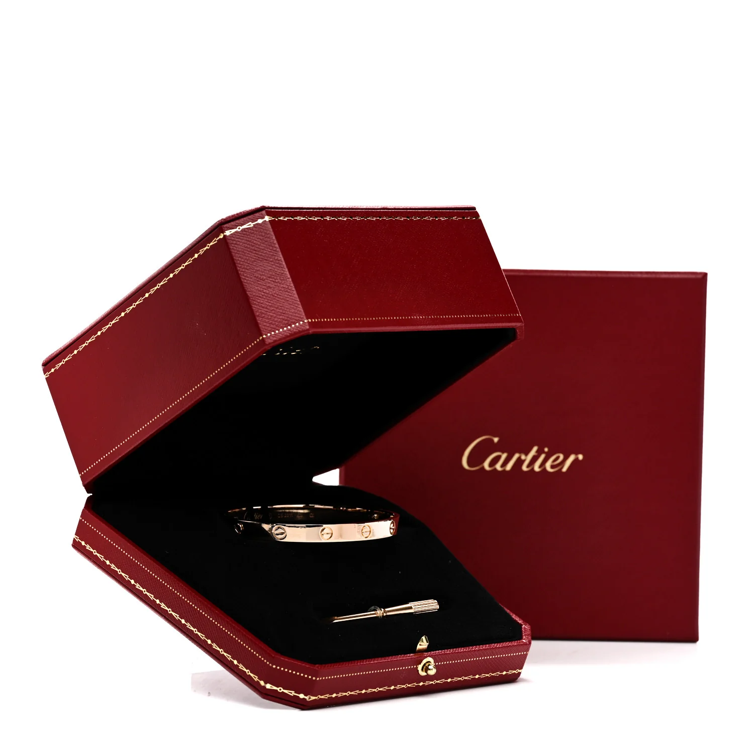 18K Pink Gold LOVE Bracelet 18 - Image 9