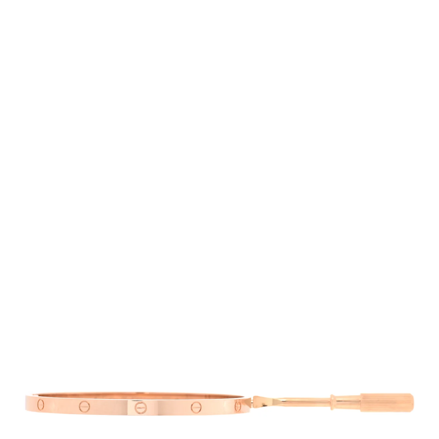 18K Pink Gold Medium LOVE Bracelet 20 - Image 6