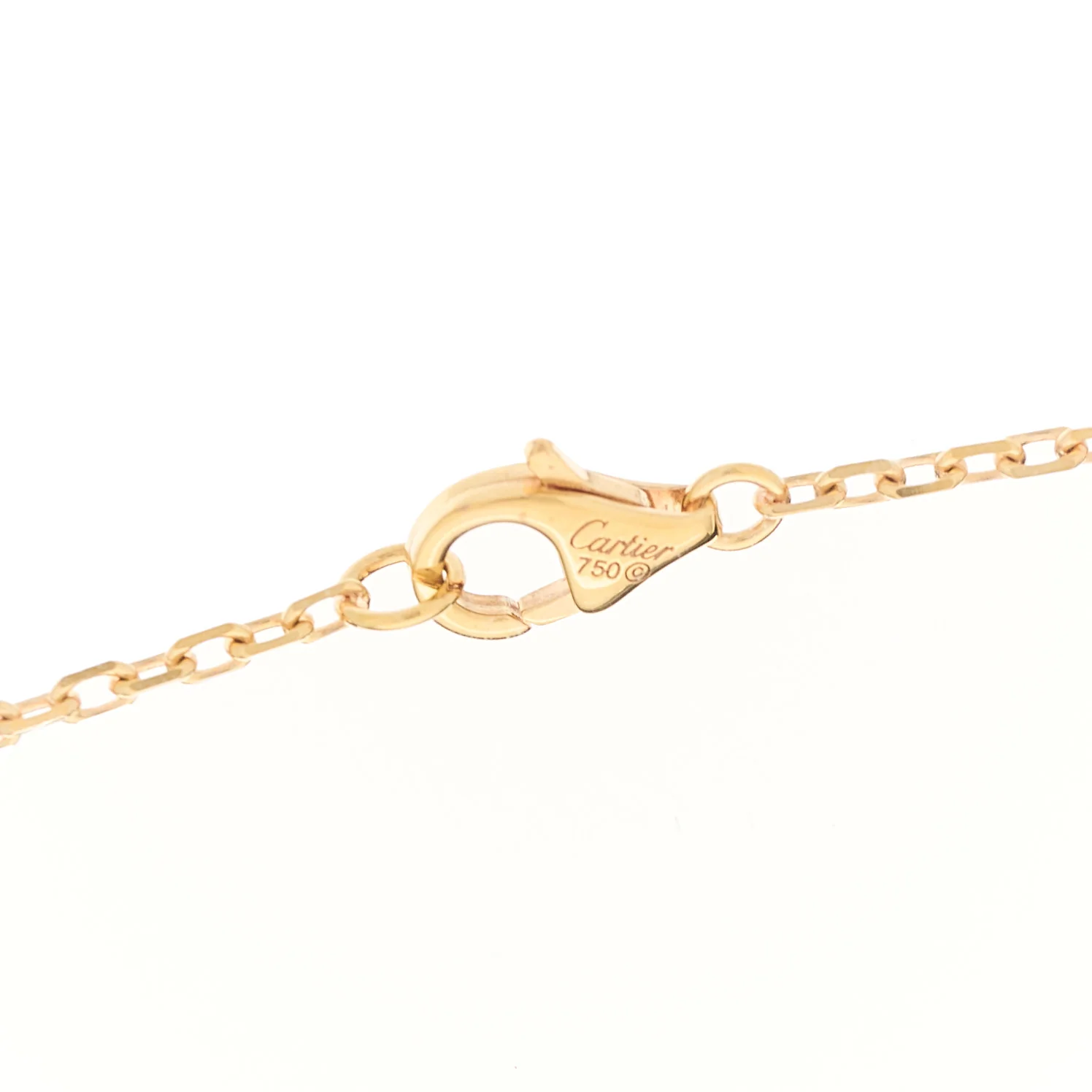 18K Pink Gold Pink Sapphire Trinity Pendant Necklace - Image 4