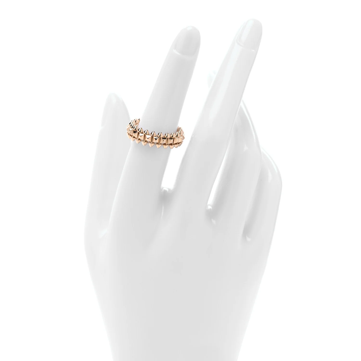 18K Pink Gold SM Clash De Cartier Ring 52 6 - Image 2