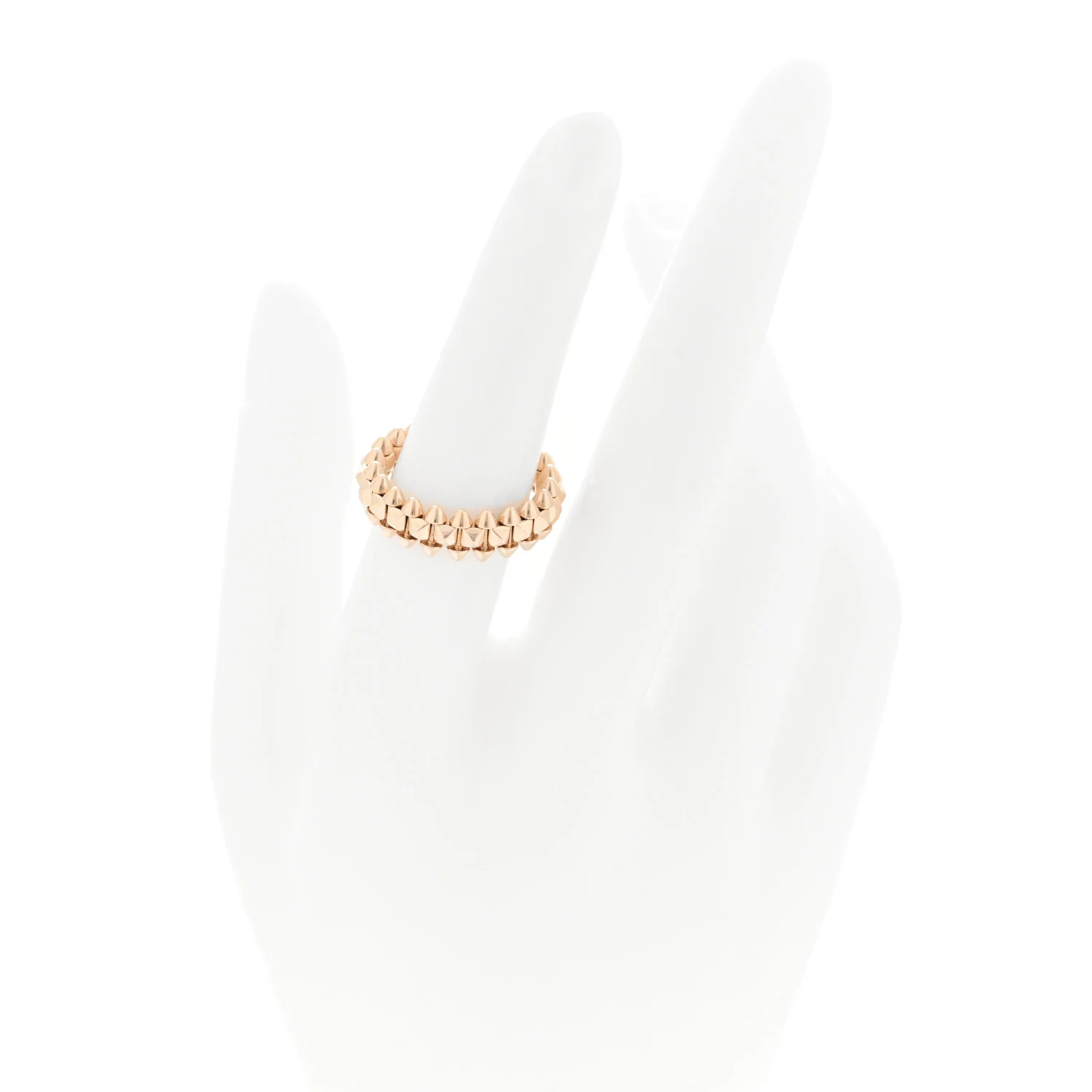 18K Pink Gold SM Clash De Cartier Ring 53 6.25 - Image 2