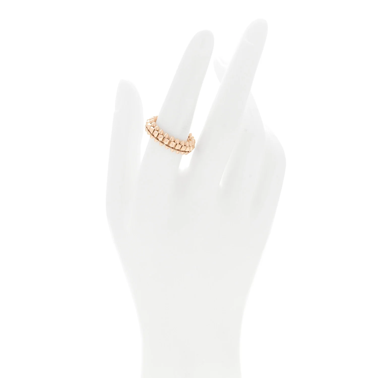 18K Pink Gold SM Clash De Cartier Ring 54 6.75 - Image 2