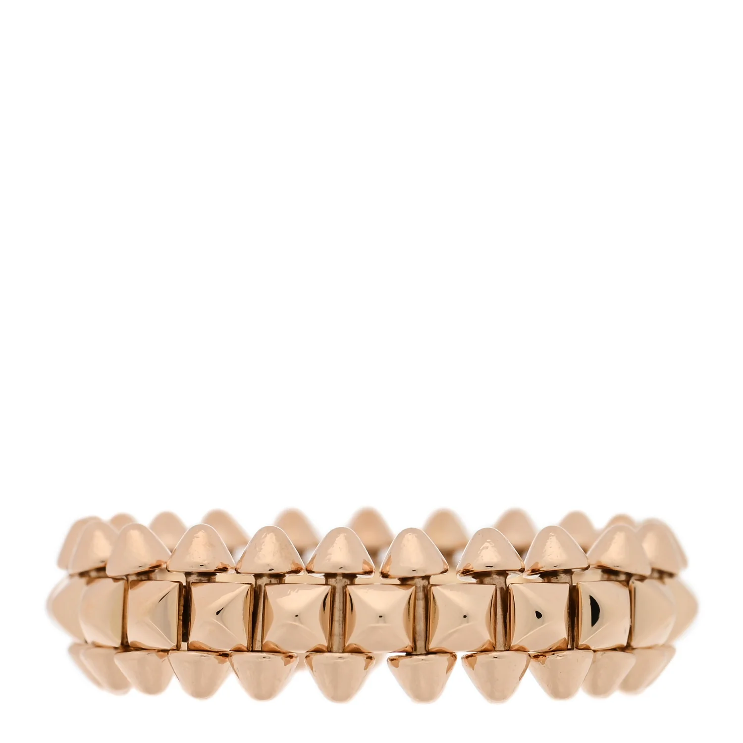 18K Pink Gold SM Clash De Cartier Ring 55 7.25 - Image 3