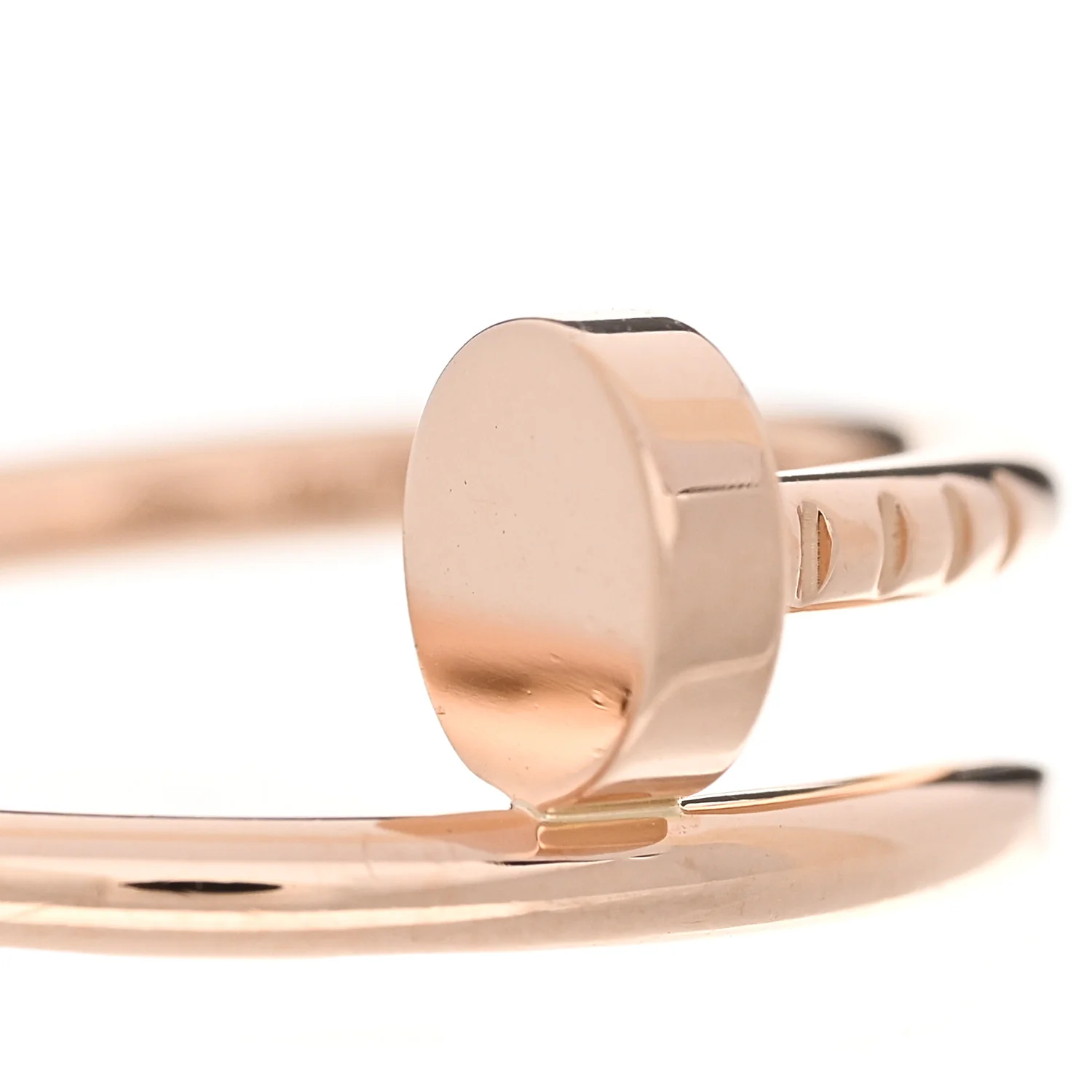 18K Pink Gold Small Juste Un Clou Ring 55 7.25 - Image 4