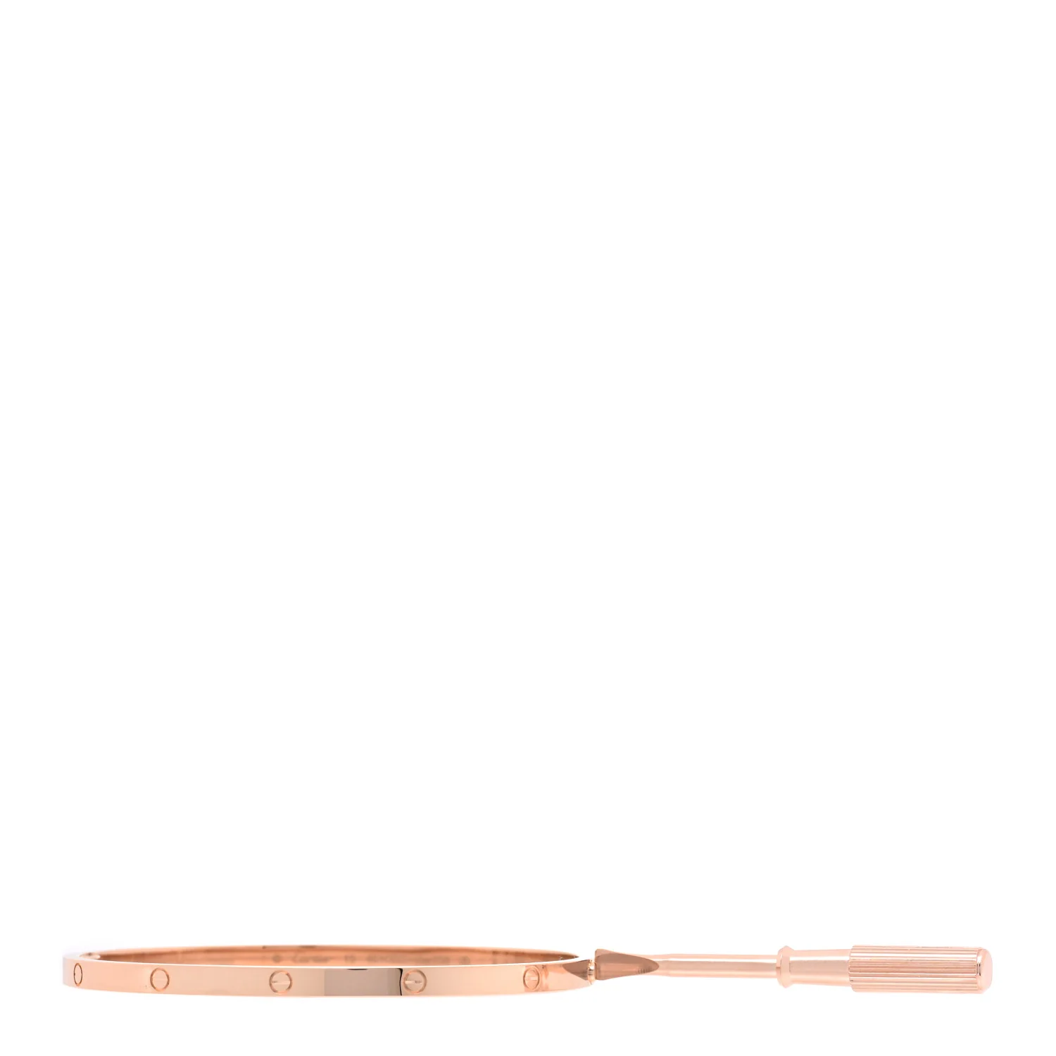 18K Pink Gold Small LOVE Bracelet 19 - Image 3