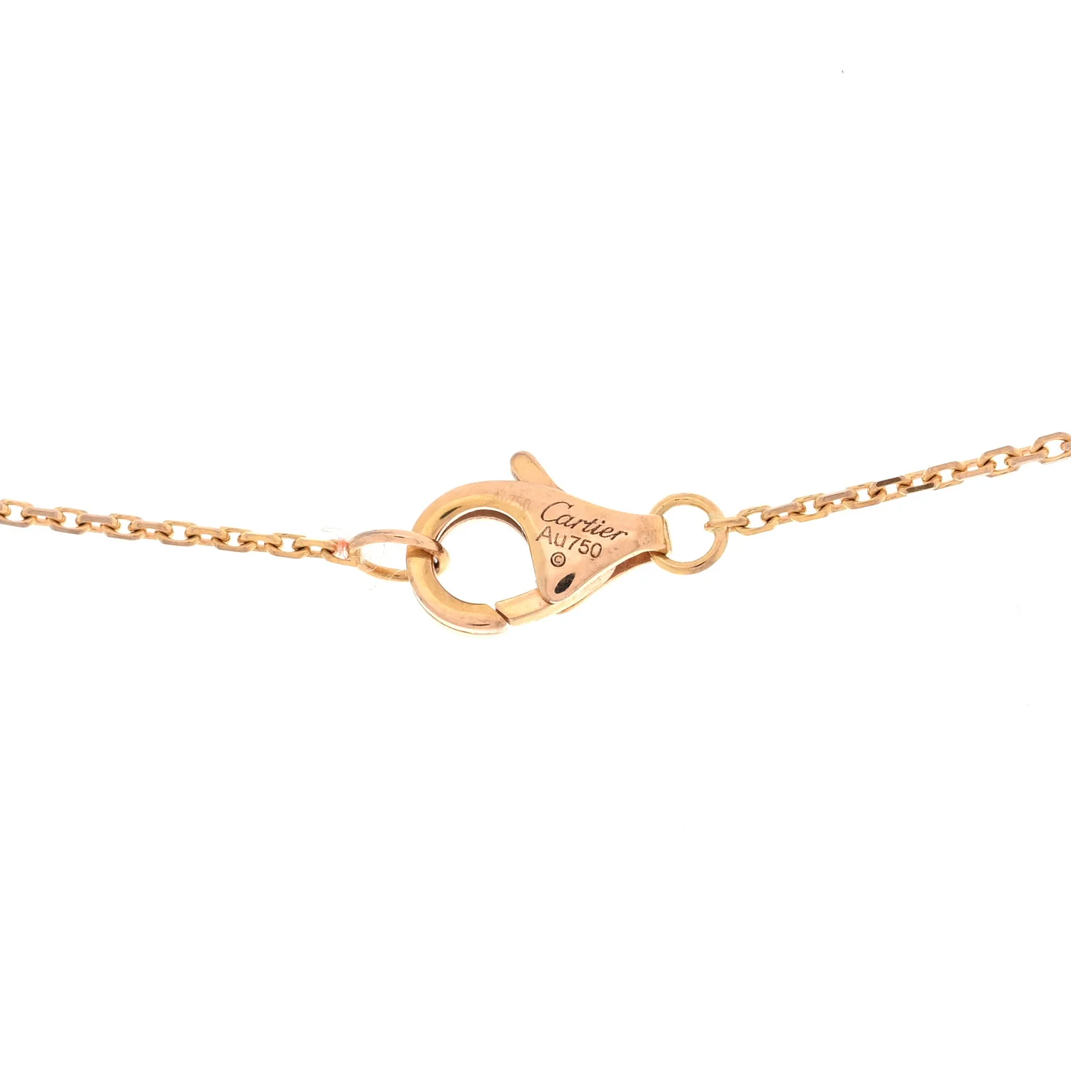 18K Pink Yellow White Gold Diamond Trinity Pendant Necklace - Image 4