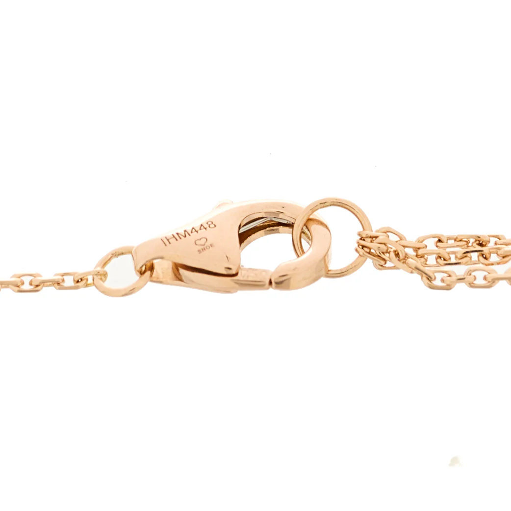 18K Pink Yellow White Gold Trinity Bracelet - Image 3