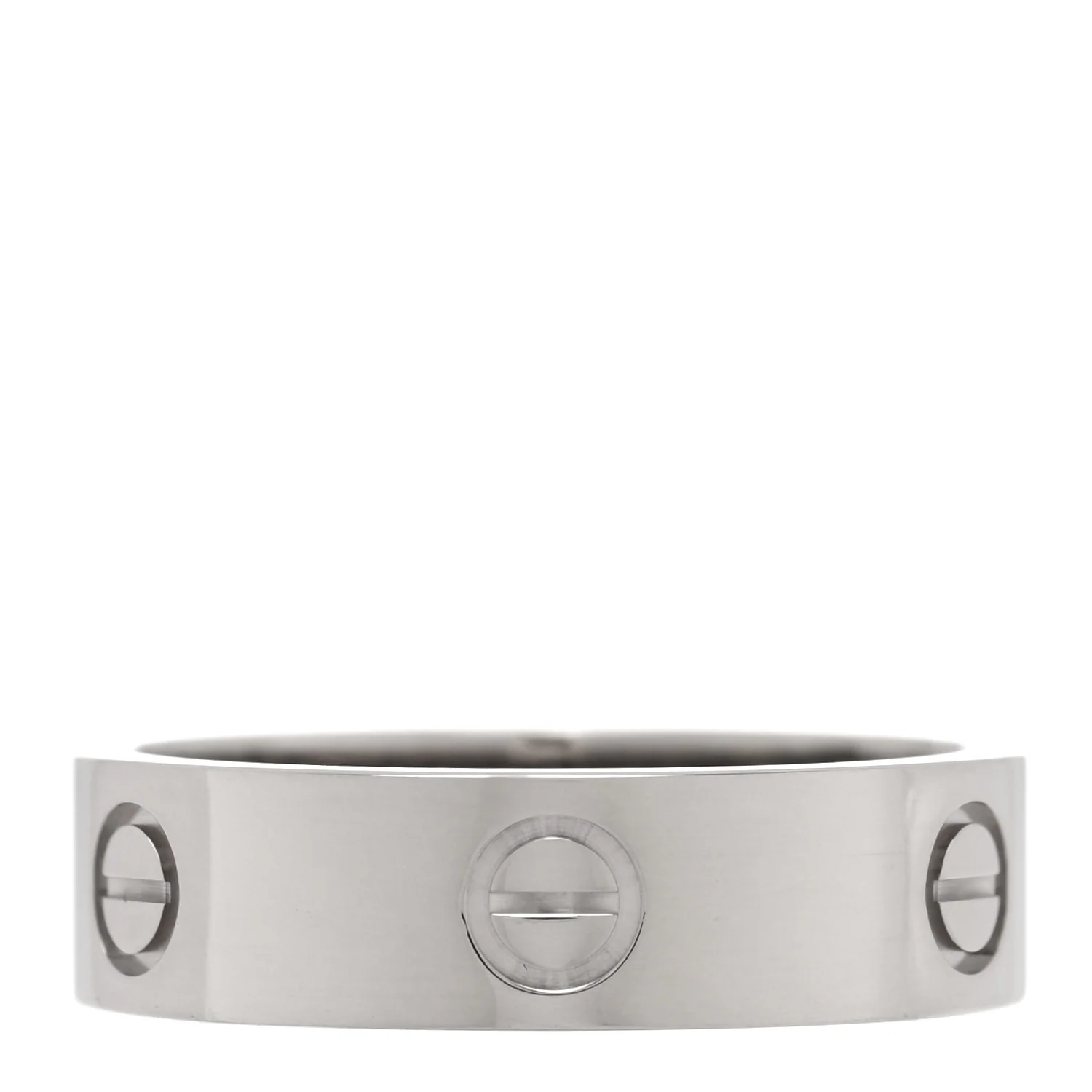 18K White Gold 5.5mm LOVE Ring 61 9.5