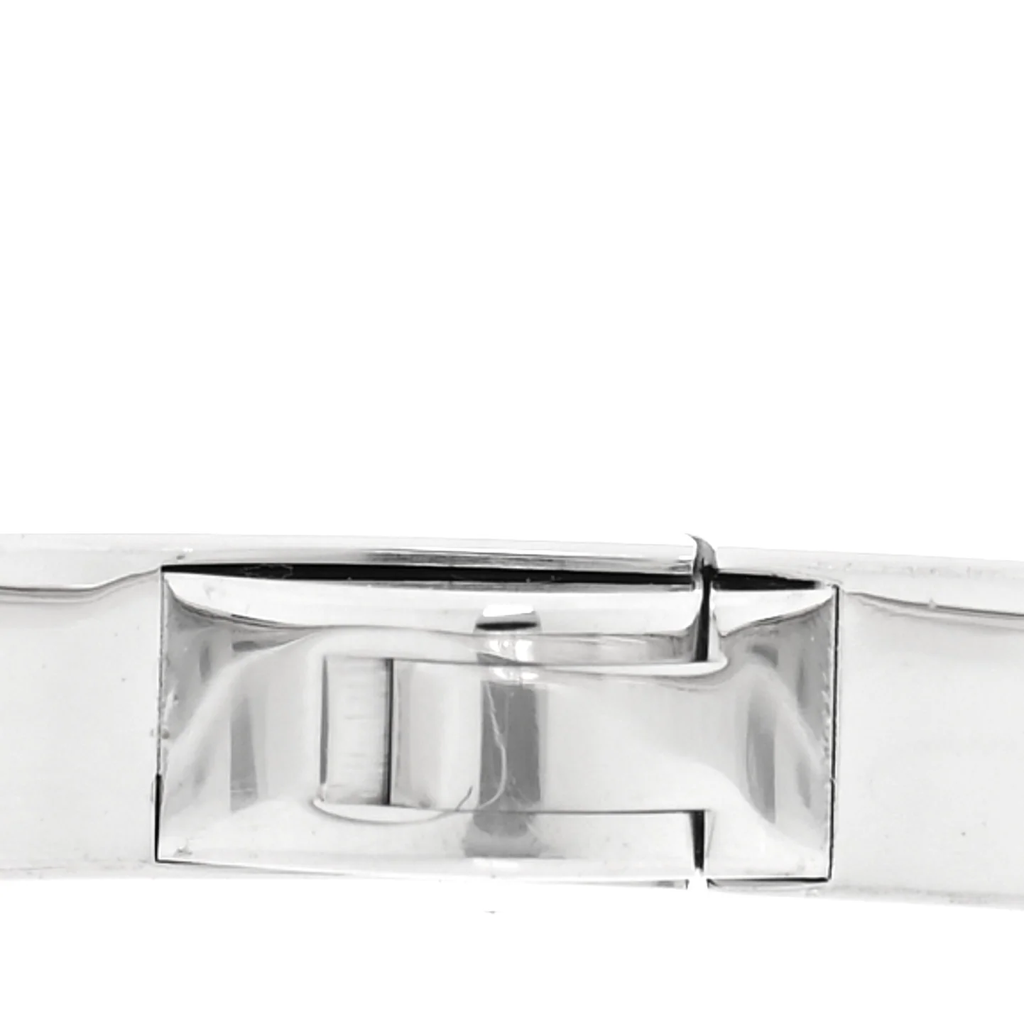 18K White Gold 6 Diamond Small LOVE Bracelet 16 - Image 5