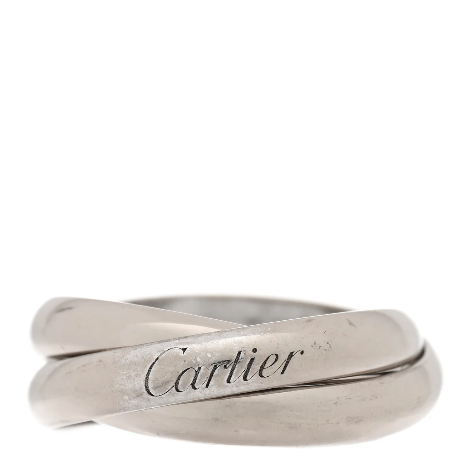 18K White Gold Classic Trinity Ring 56 7.5