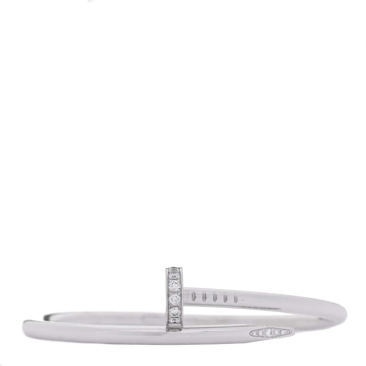 18K White Gold Diamond Juste Un Clou Bracelet 16