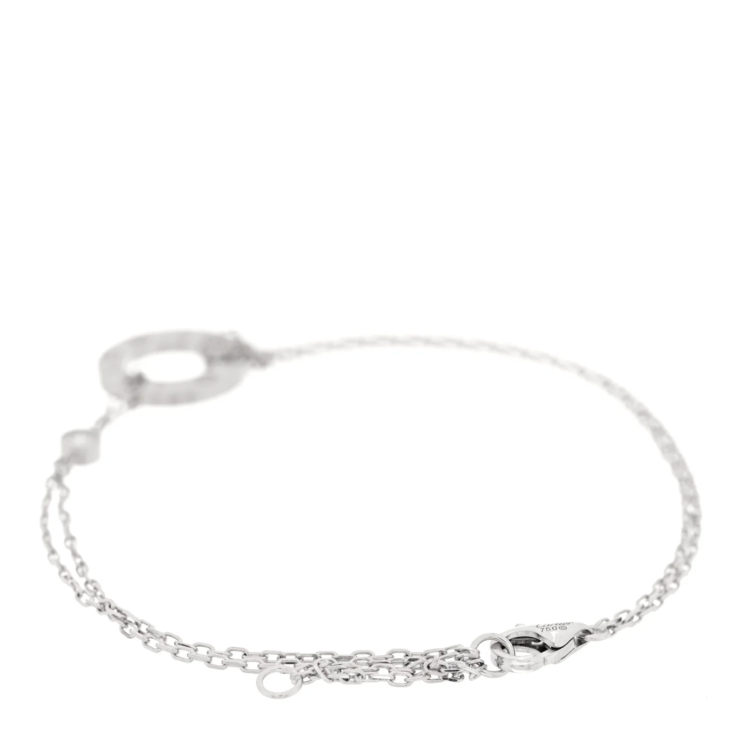 18K White Gold Diamond LOVE Bracelet - Image 2