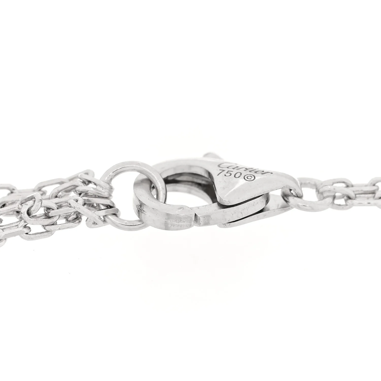 18K White Gold Diamond LOVE Bracelet - Image 3