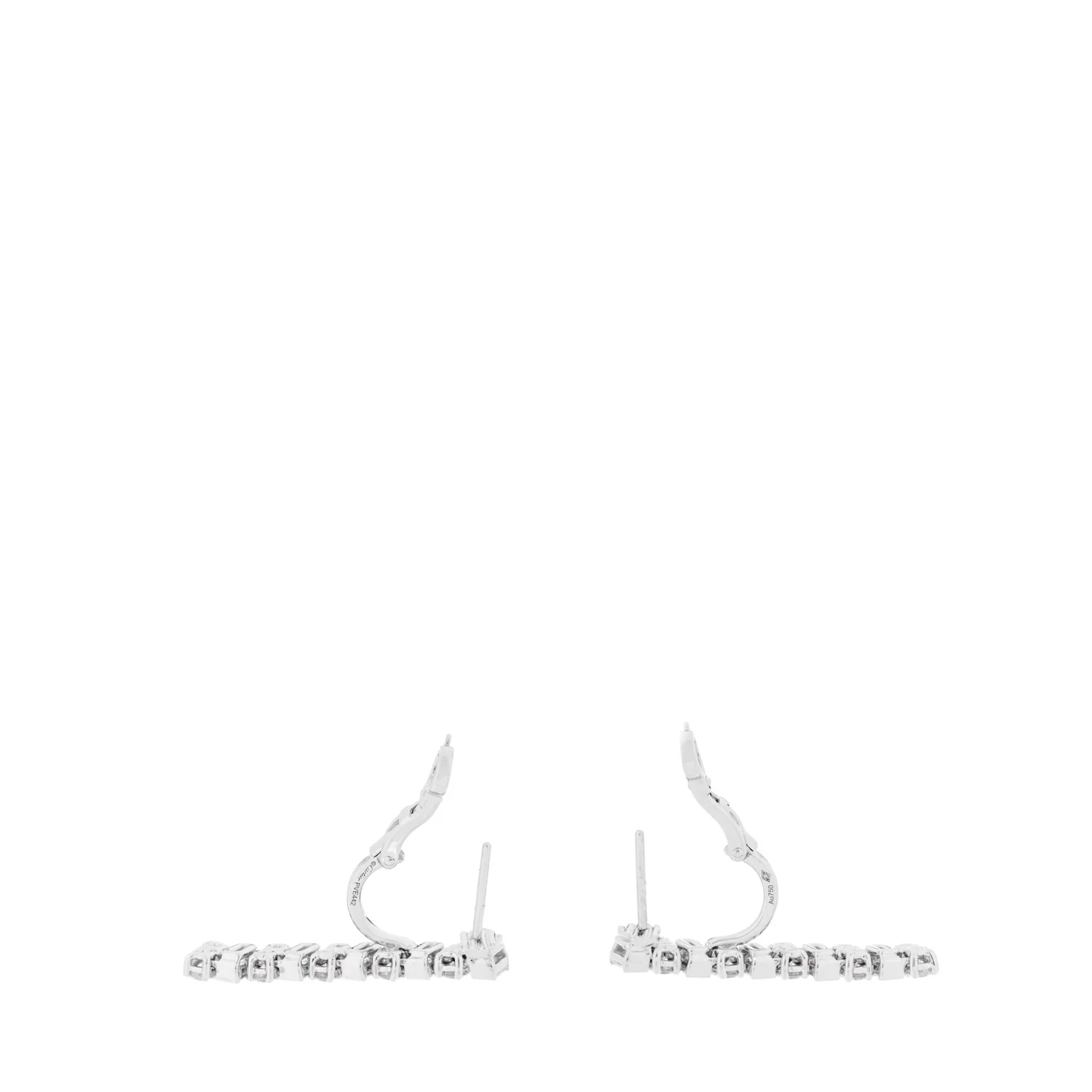 18K White Gold Diamond Reflection de Cartier Earrings - Image 3
