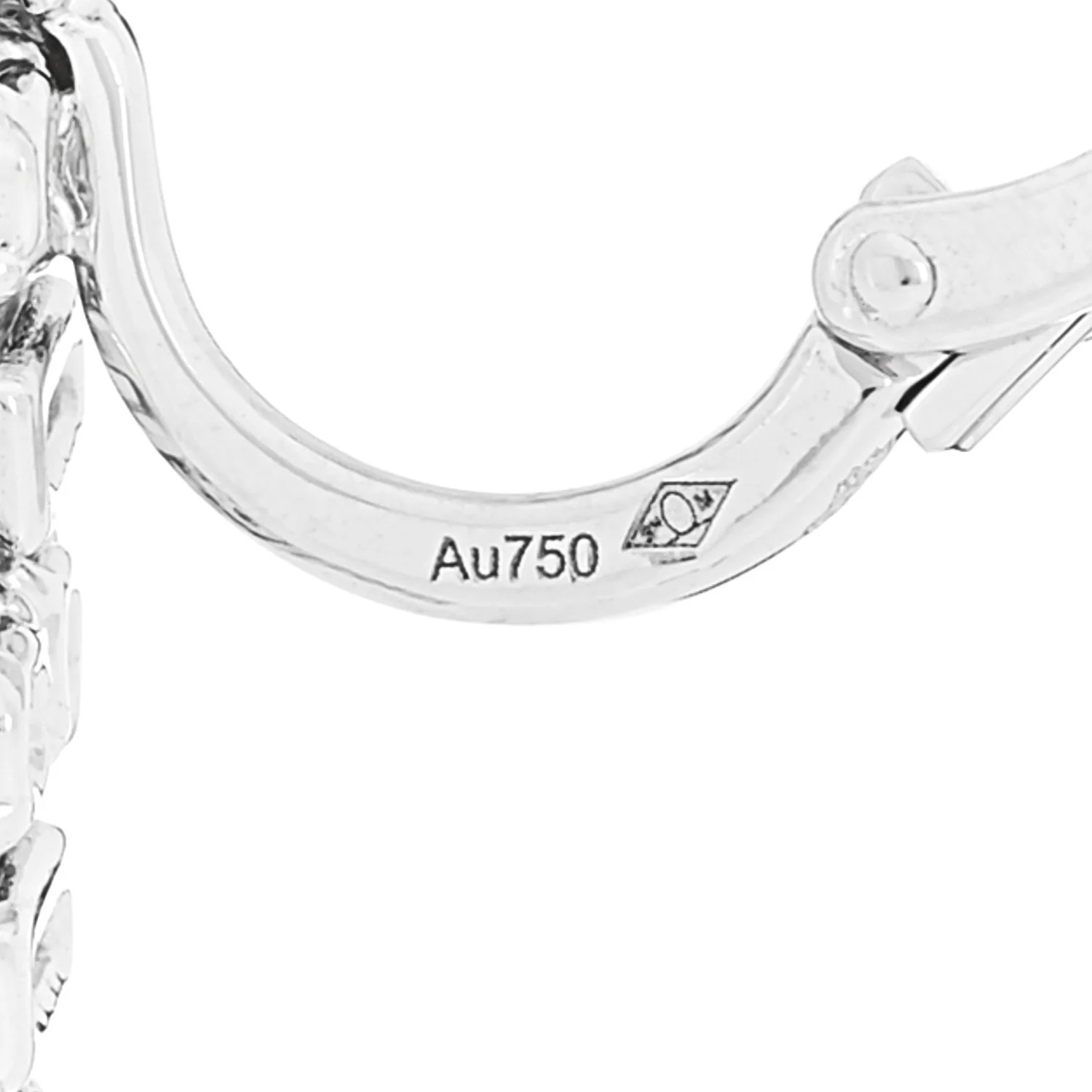 18K White Gold Diamond Reflection de Cartier Earrings - Image 5
