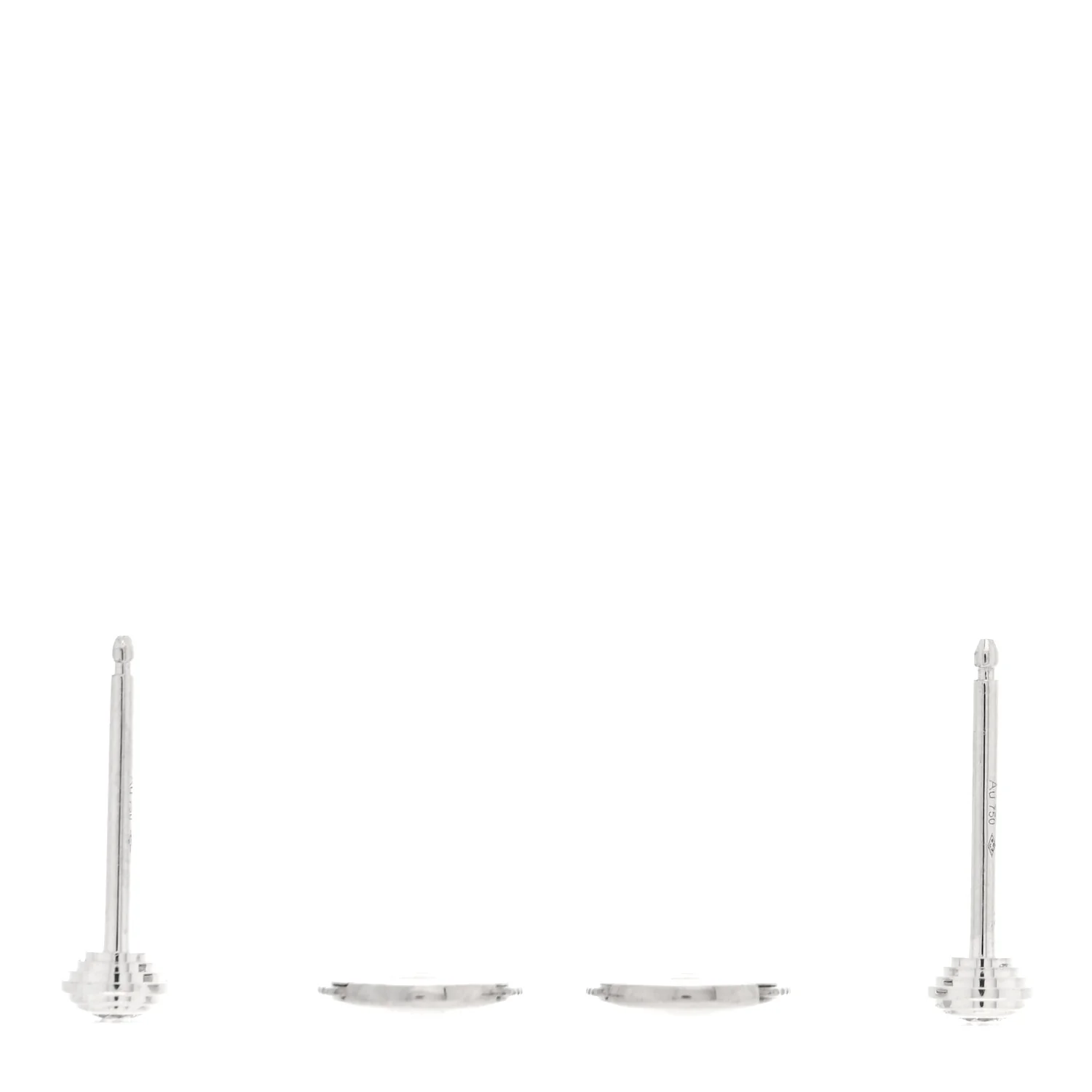 18K White Gold Diamond XS D'Amour Earrings - Image 3