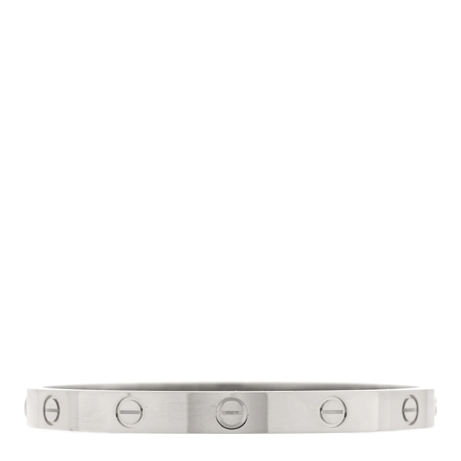 18K White Gold LOVE Bracelet 17 - Image 2