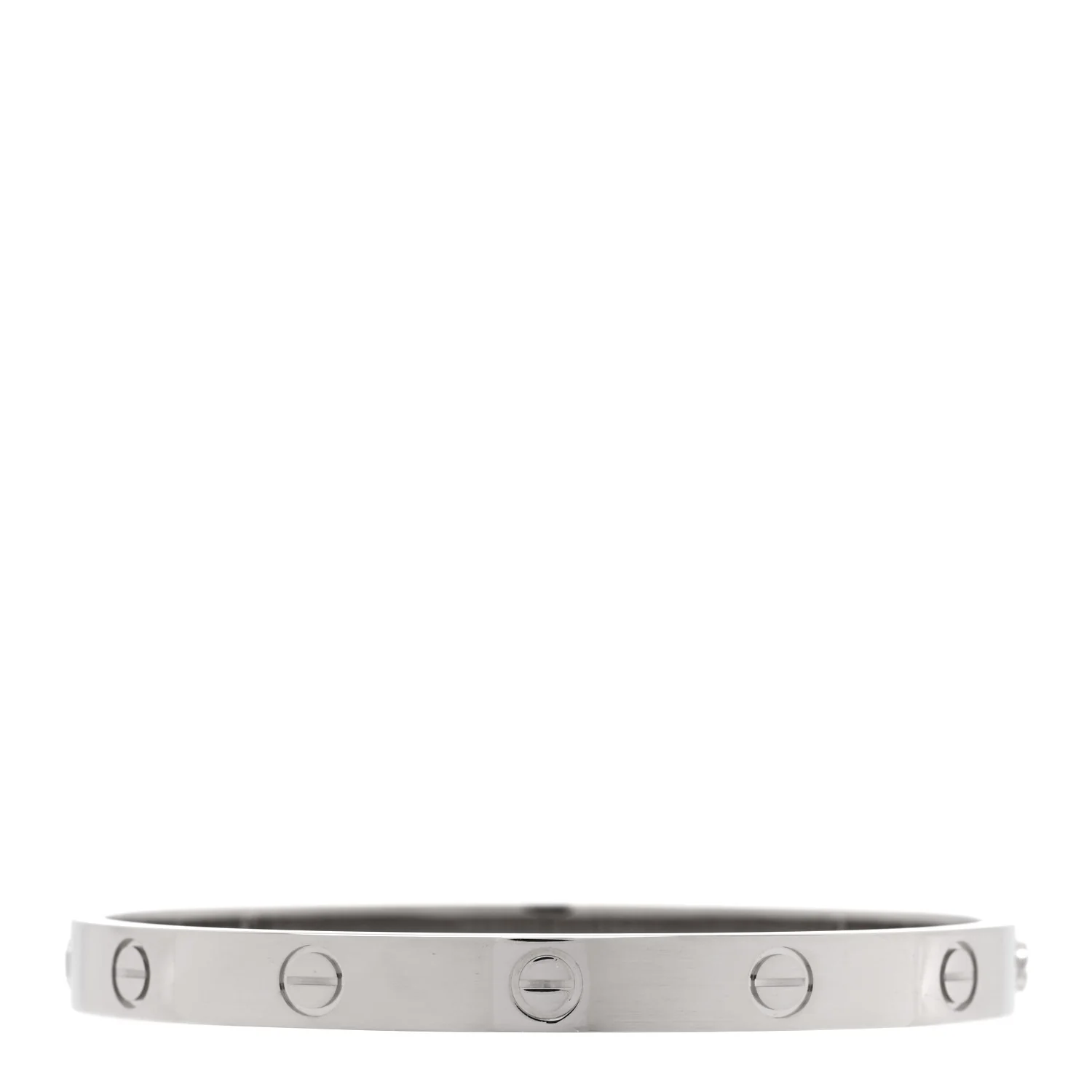 18K White Gold LOVE Bracelet 17 - Image 2