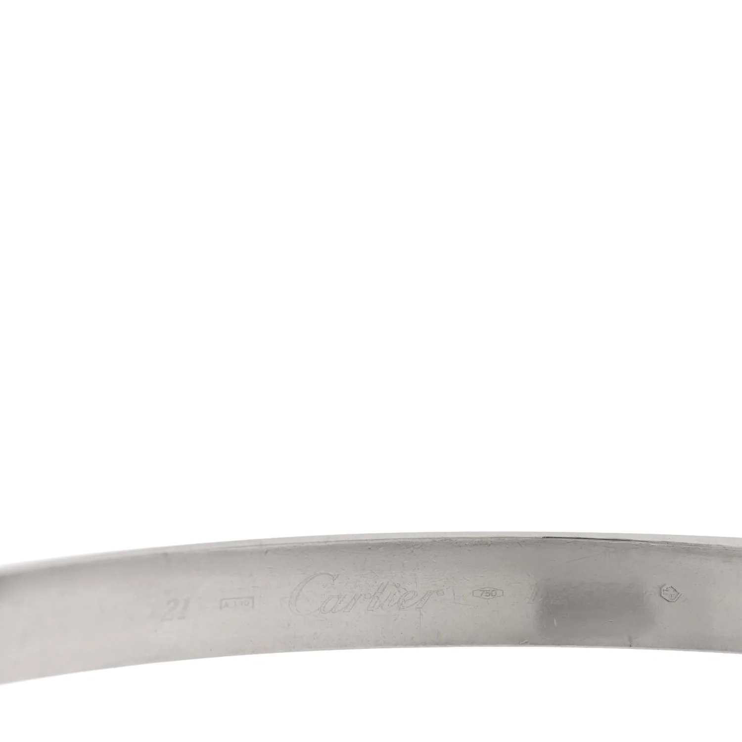 18K White Gold LOVE Bracelet 21 - Image 6