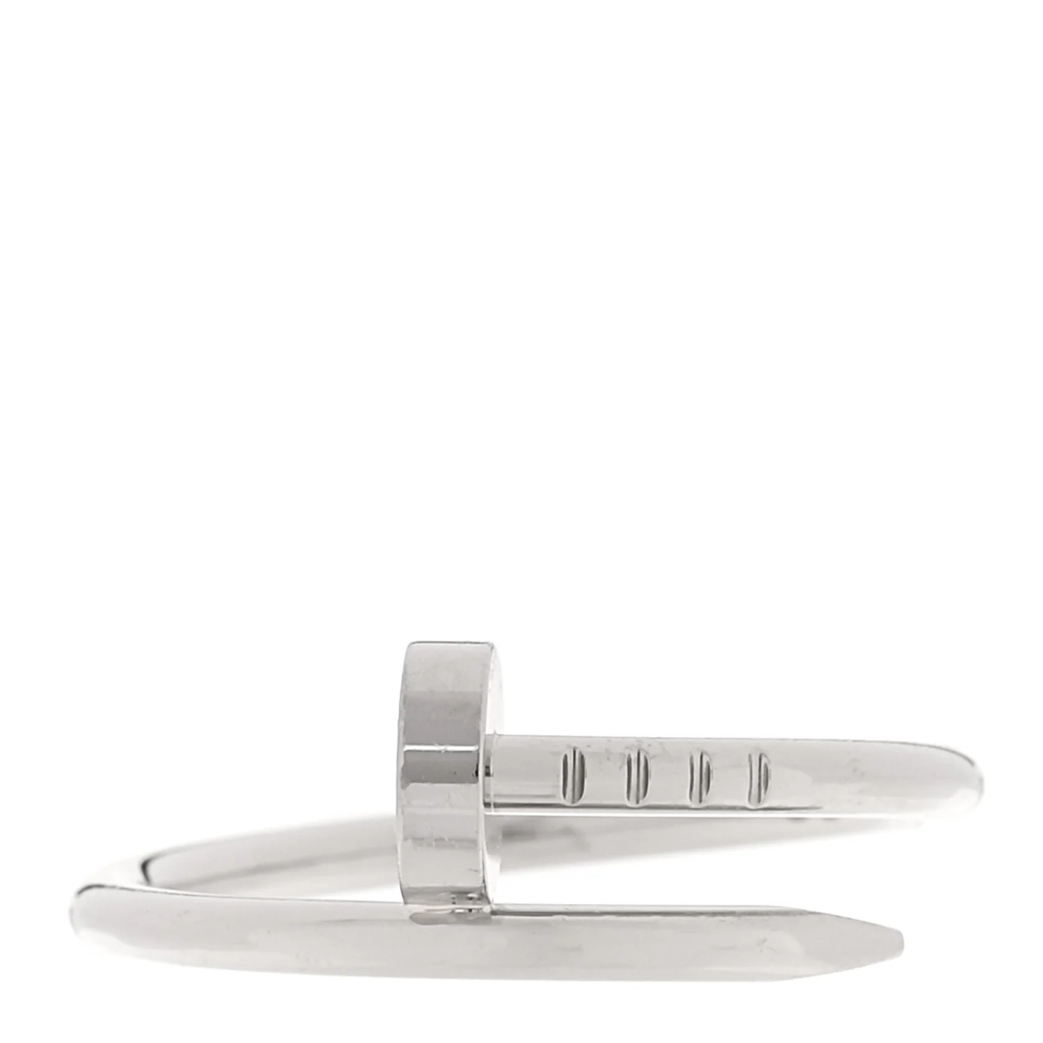 18K White Gold Small Juste Un Clou Ring 54 7