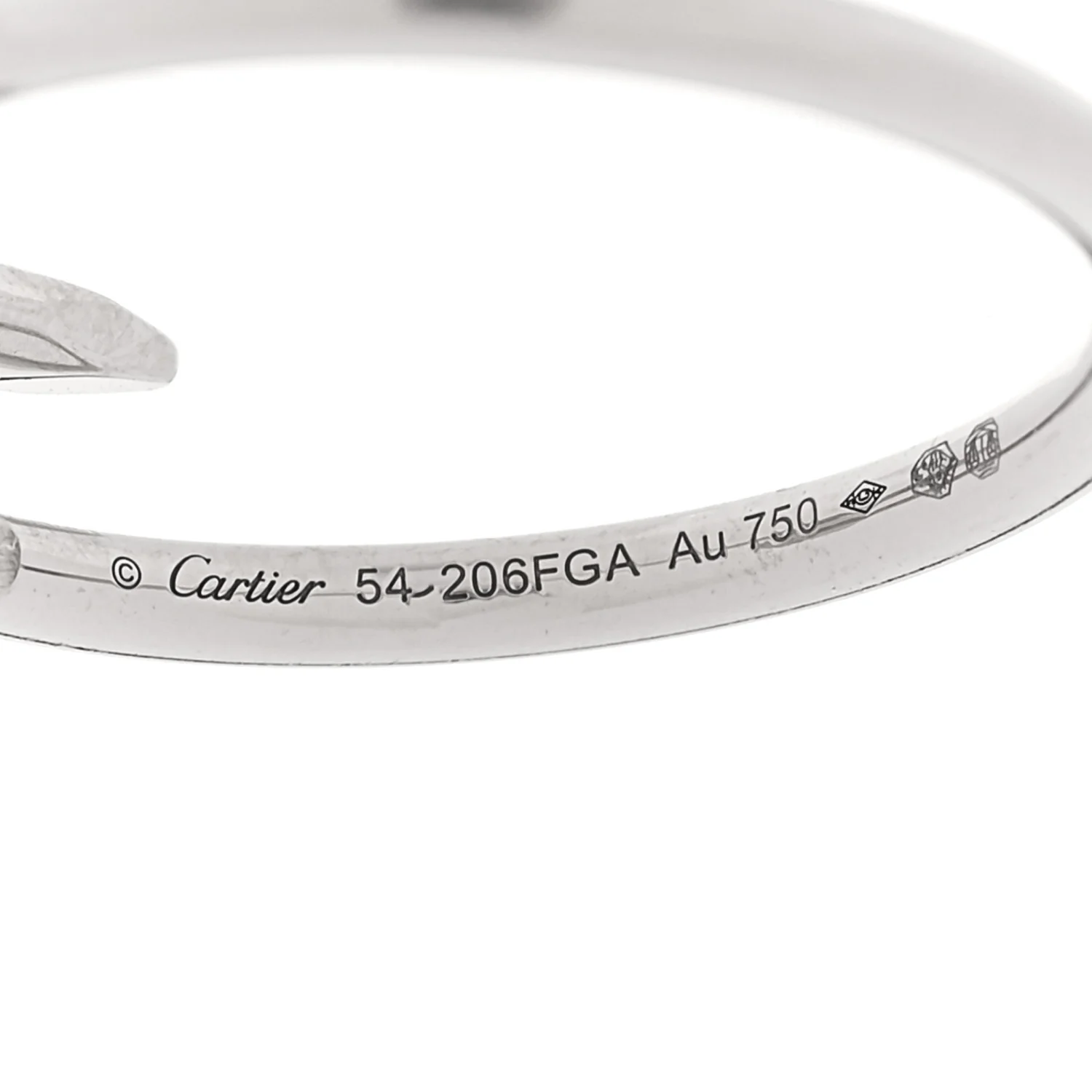 18K White Gold Small Juste Un Clou Ring 54 7 - Image 5