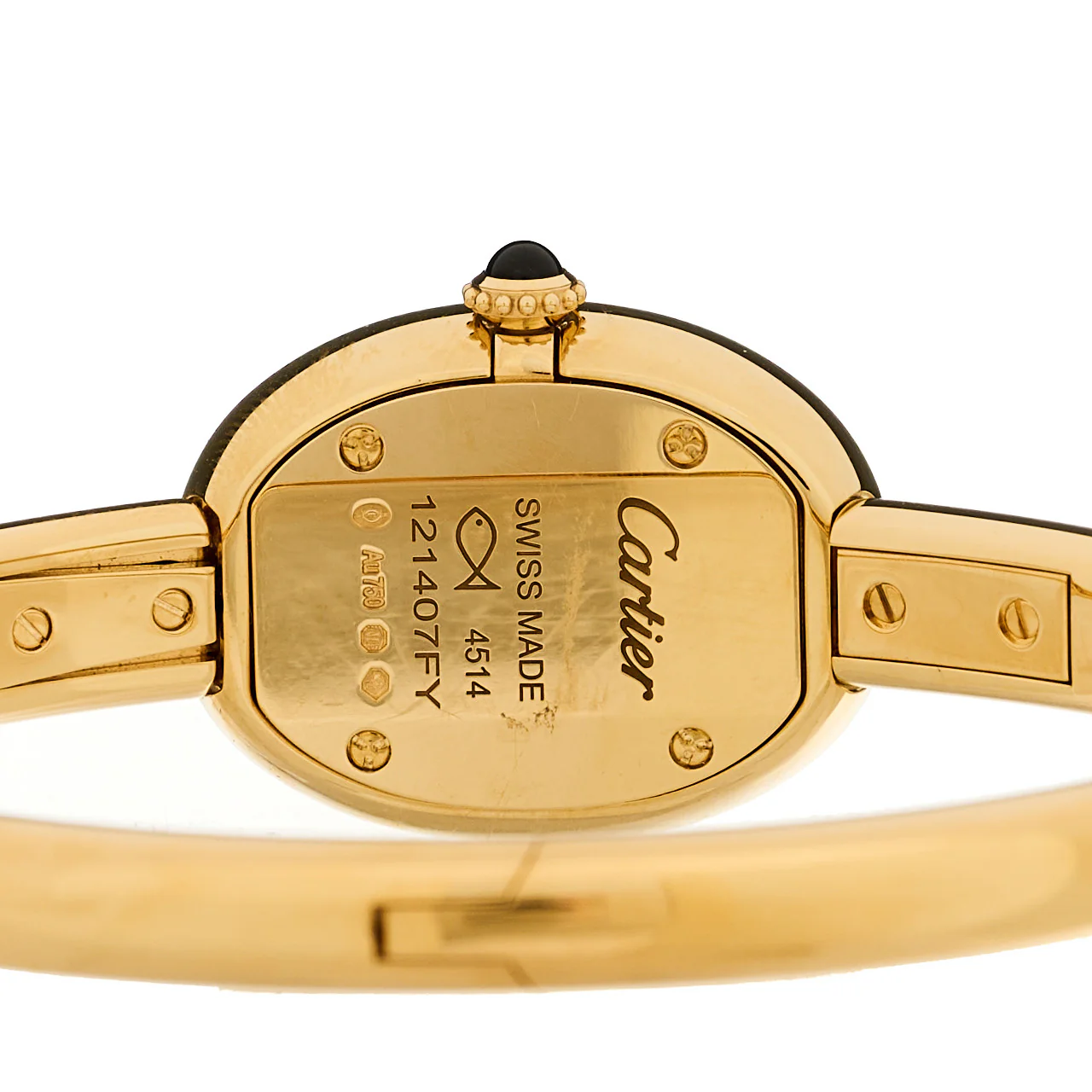 18K Yellow Gold 19mm Baignoire Quartz Watch - Image 4