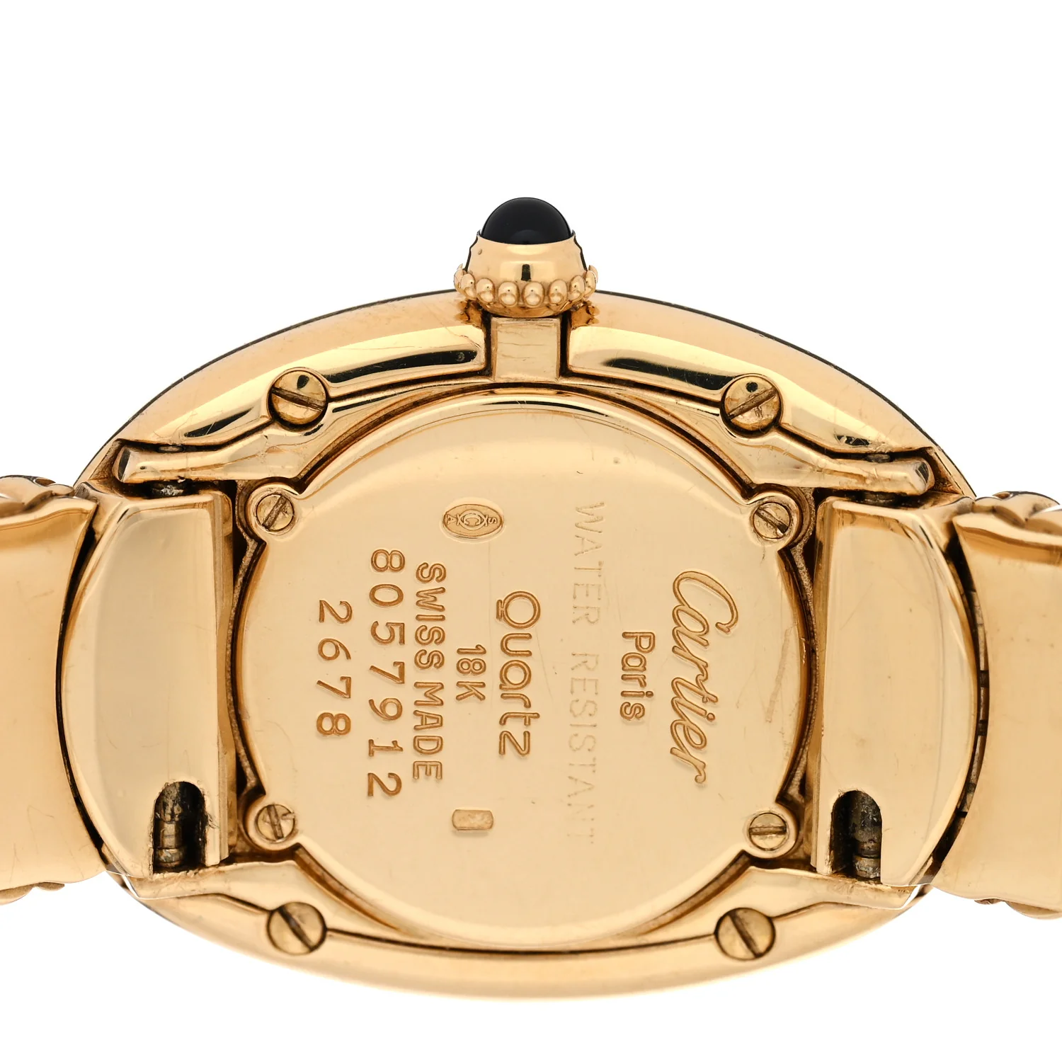 18K Yellow Gold 22mm Baignoire Quartz Watch - Image 4