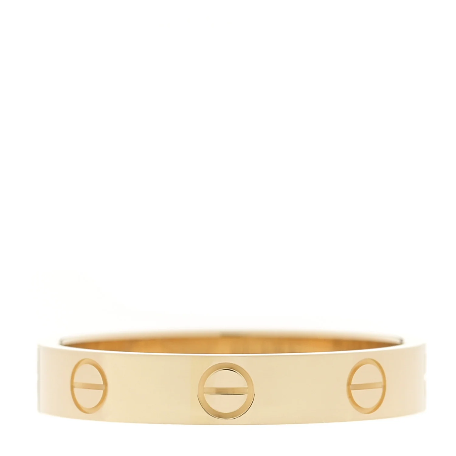 18K Yellow Gold 3.5mm LOVE Wedding Band Ring 57 8 - Image 3