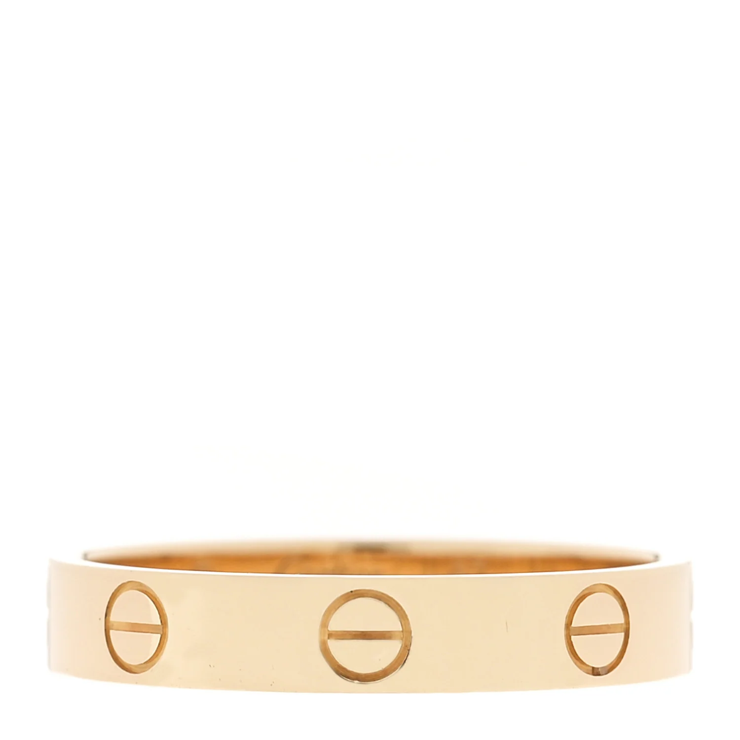 18K Yellow Gold 3.5mm LOVE Wedding Band Ring 57 8