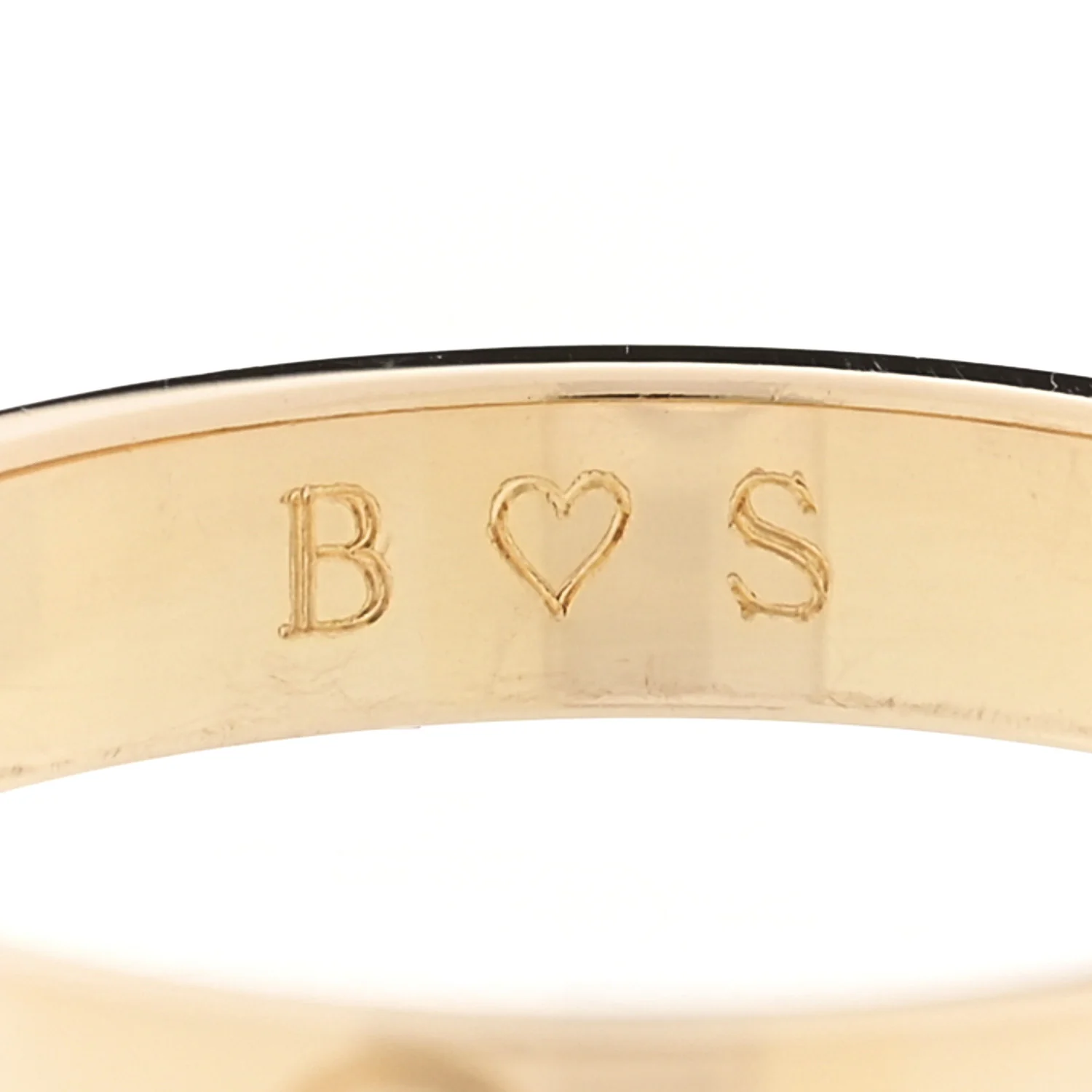 18K Yellow Gold 3.5mm LOVE Wedding Band Ring 57 8 - Image 5