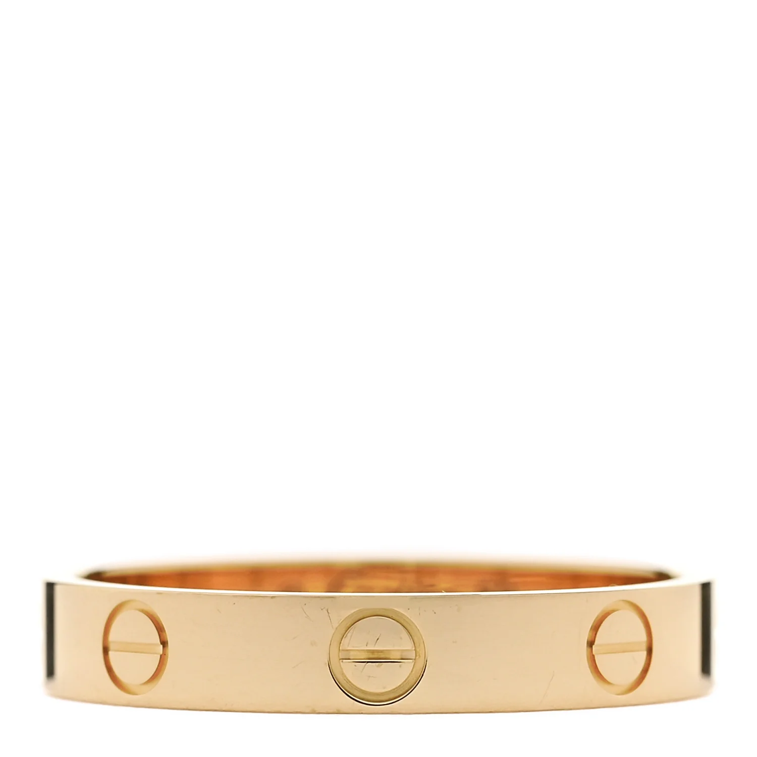 18K Yellow Gold 3.5mm LOVE Wedding Band Ring 59 8.75
