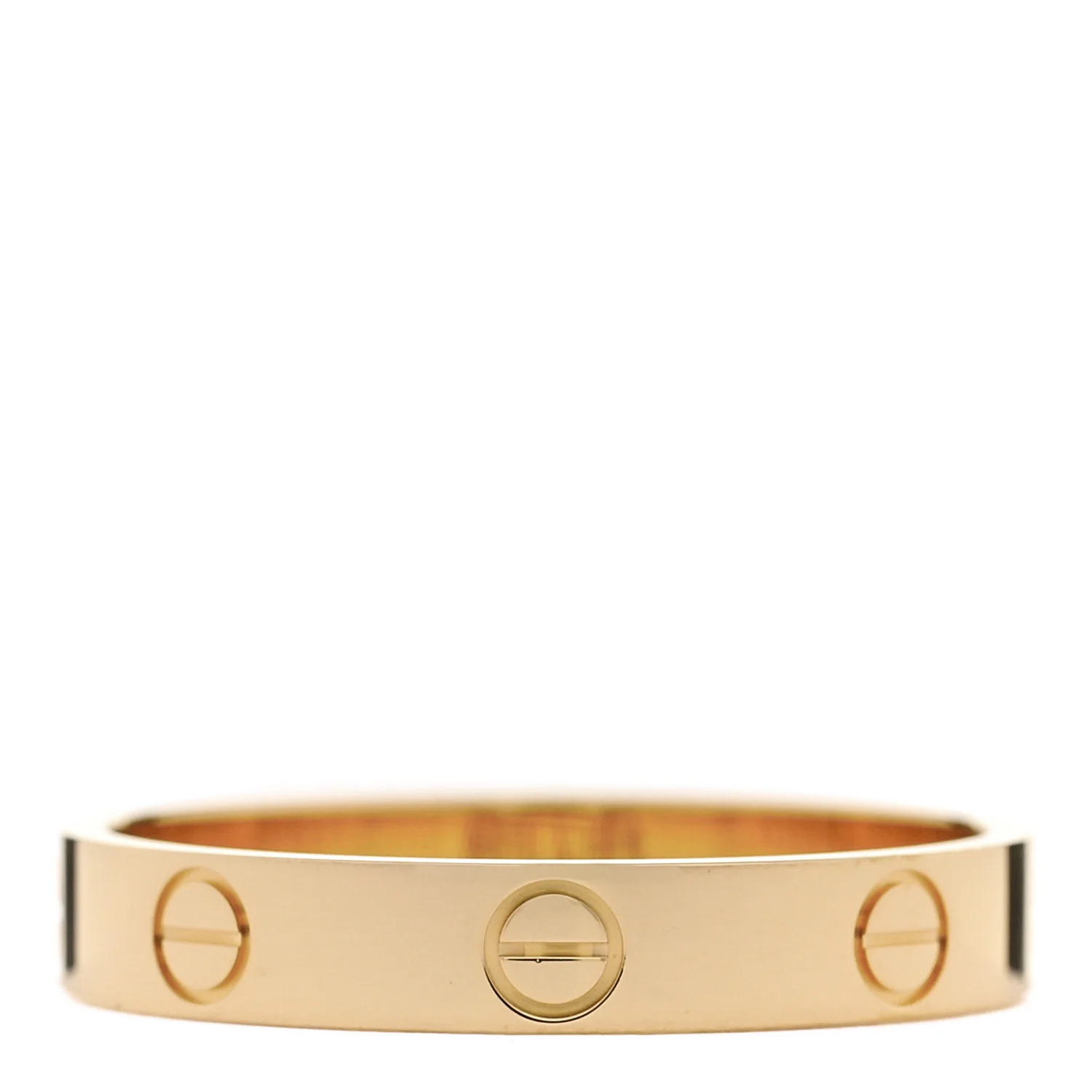 18K Yellow Gold 3.5mm LOVE Wedding Band Ring 59 8.75 - Image 3