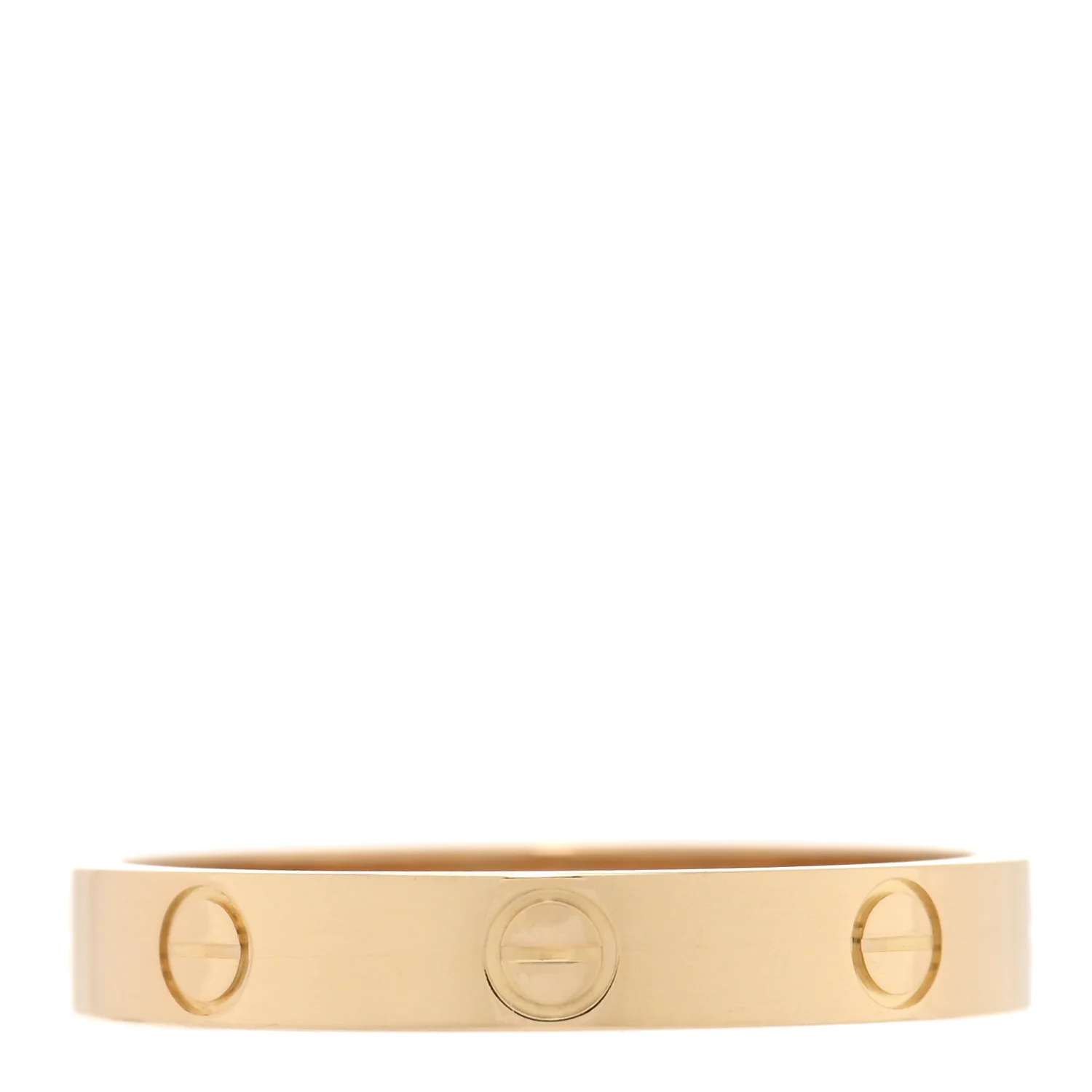 18K Yellow Gold 3.5mm LOVE Wedding Band Ring 62 10