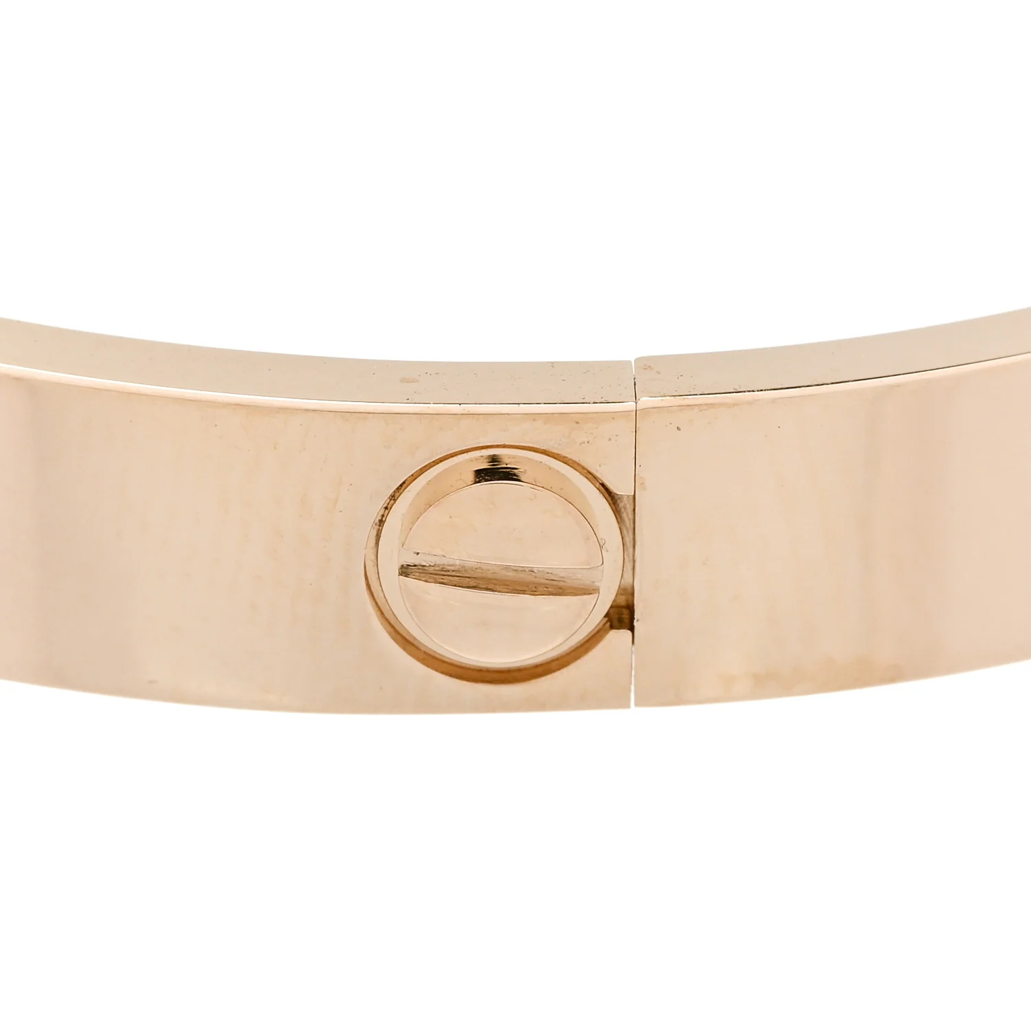 18K Yellow Gold 4 Diamond LOVE Bracelet 16 - Image 5