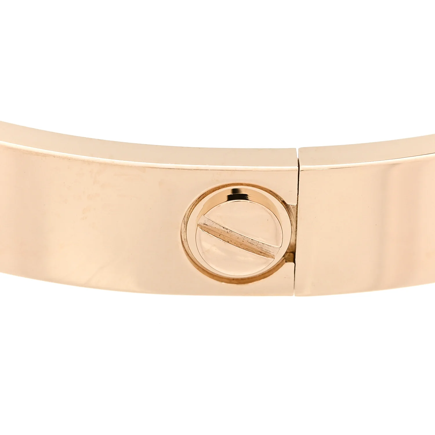 18K Yellow Gold 4 Diamond LOVE Bracelet 16 - Image 9