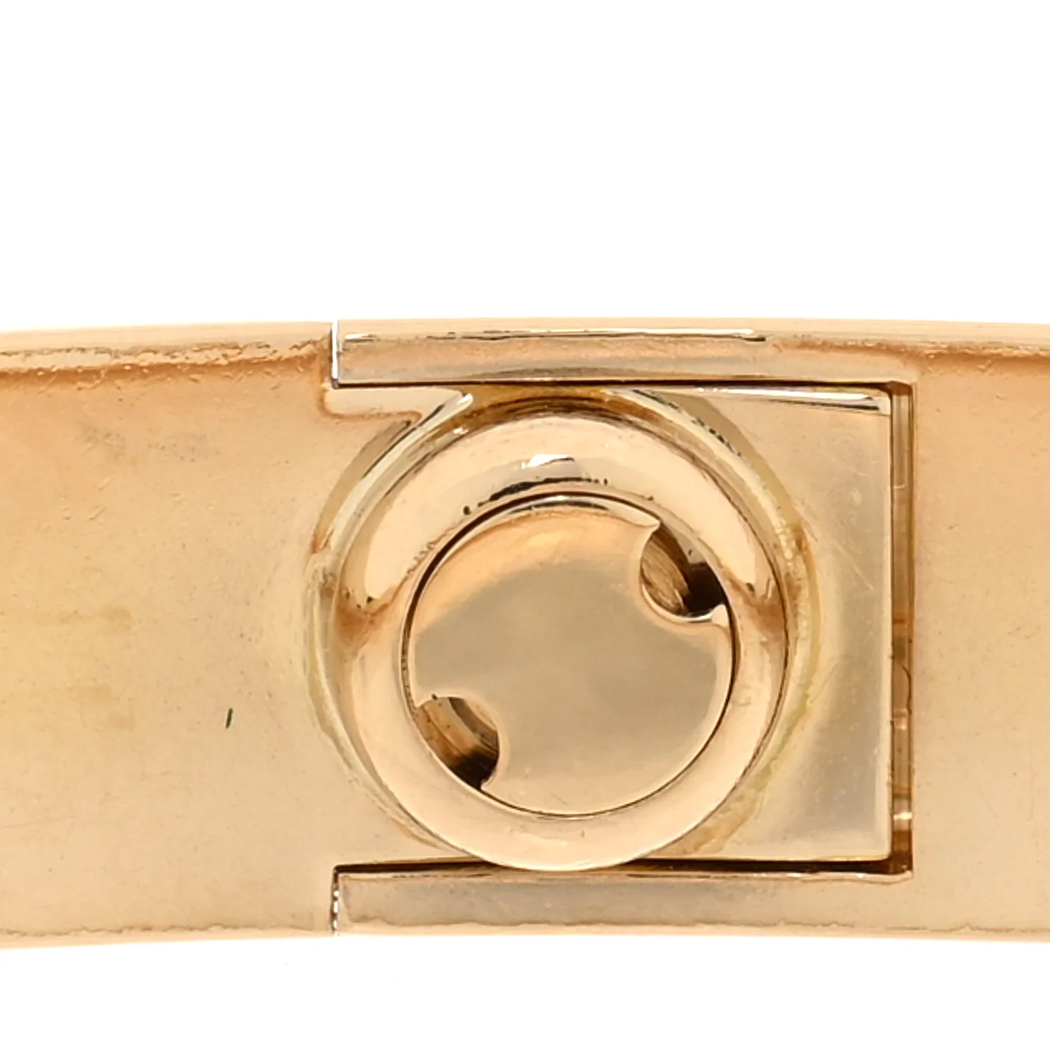 18K Yellow Gold 4 Diamond LOVE Bracelet 17 - Image 5