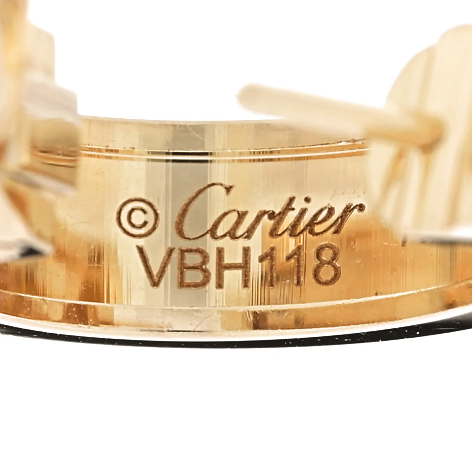 18K Yellow Gold 5.5mm LOVE French Clip Hoop Earrings - Image 4