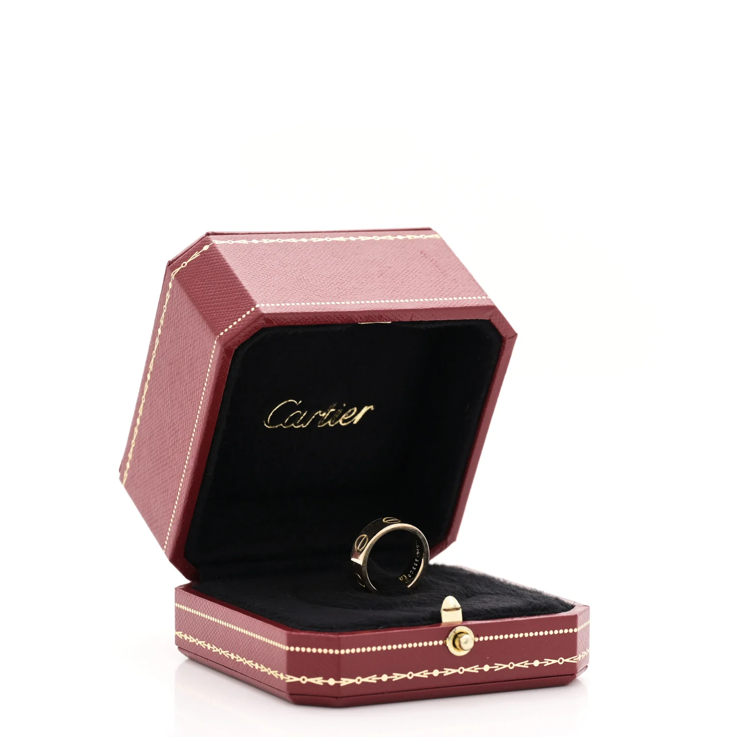 18K Yellow Gold 5.5mm LOVE Ring 46 3.75 - Image 5