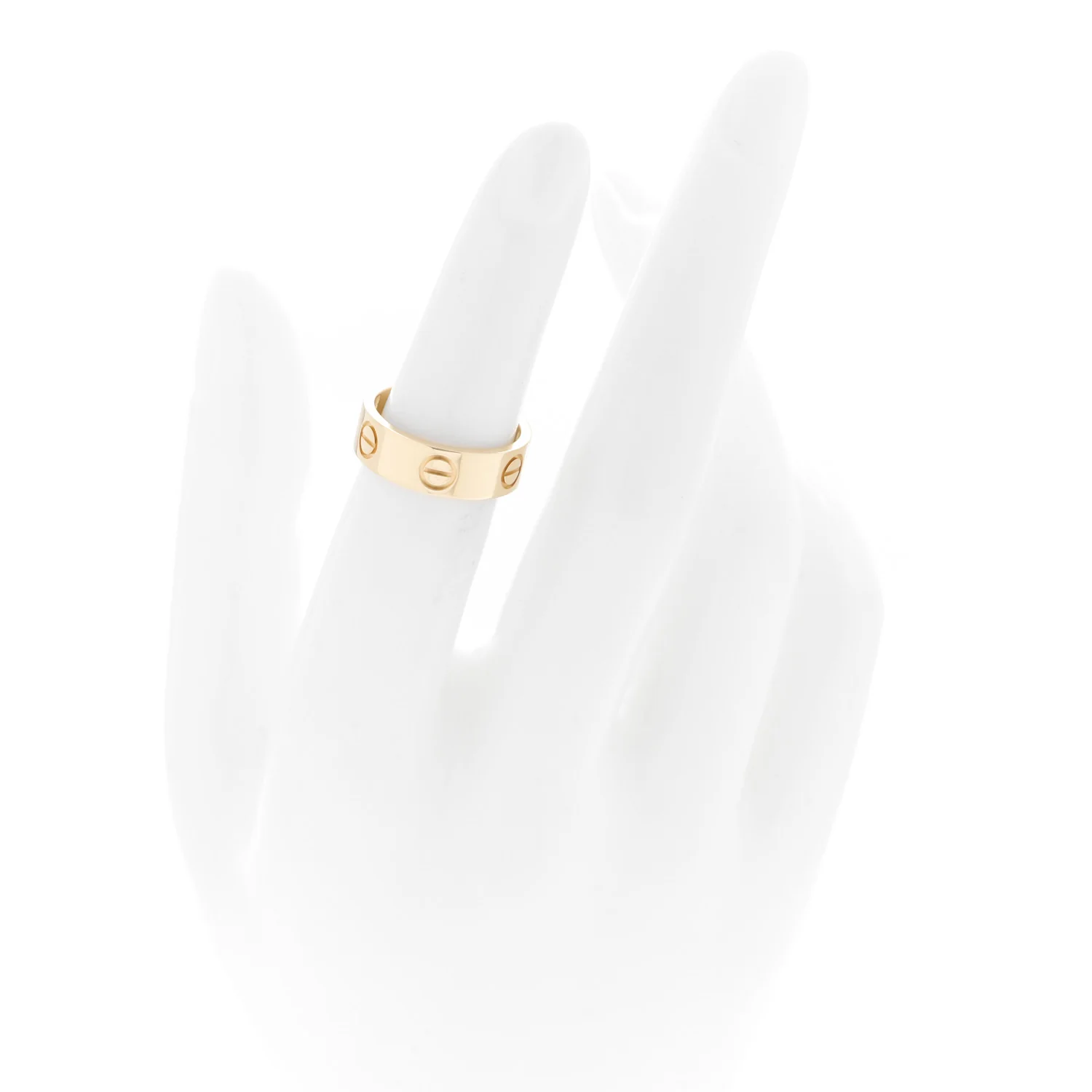 18K Yellow Gold 5.5mm LOVE Ring 49 4.75 - Image 2