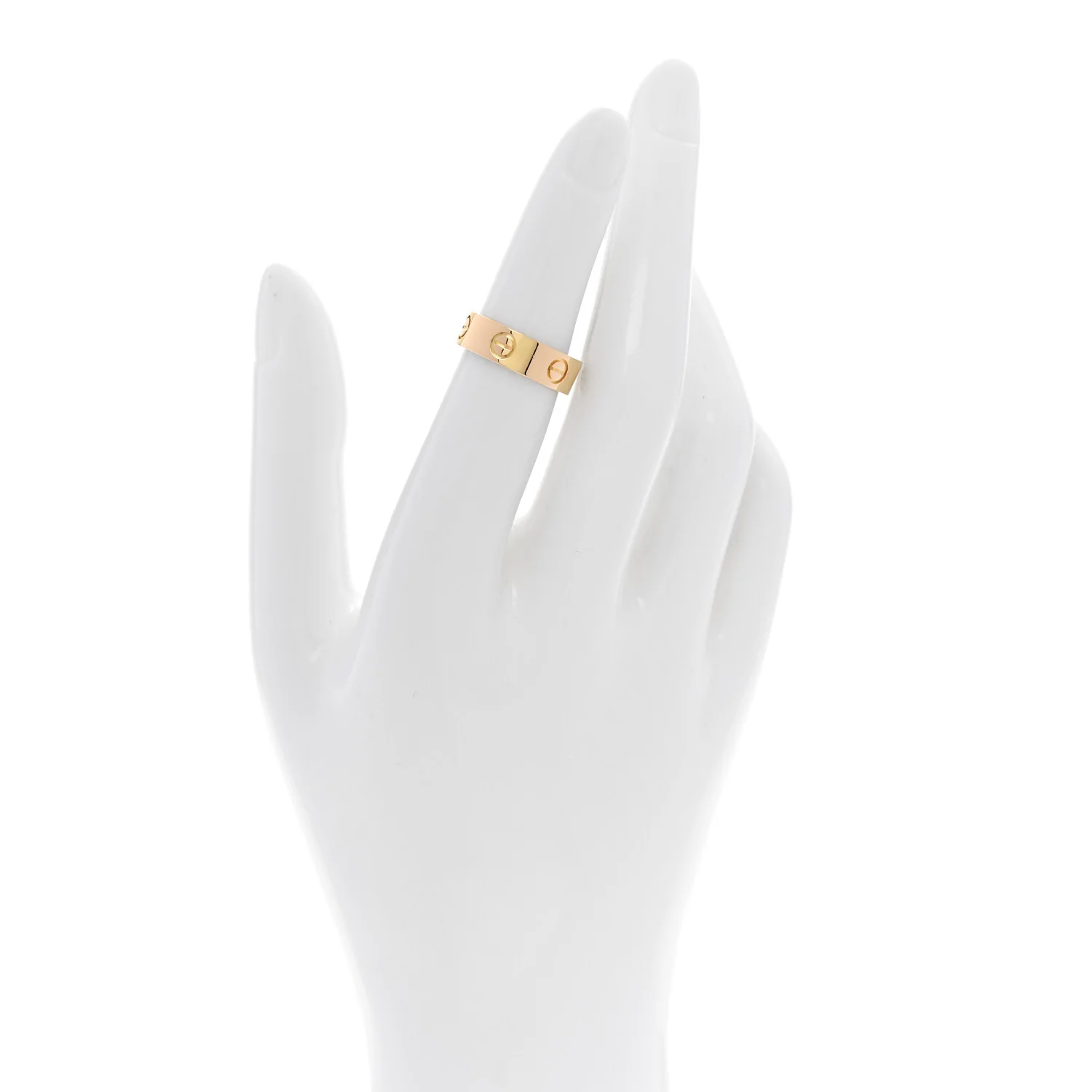 18K Yellow Gold 5.5mm LOVE Ring 50 5.25 - Image 2