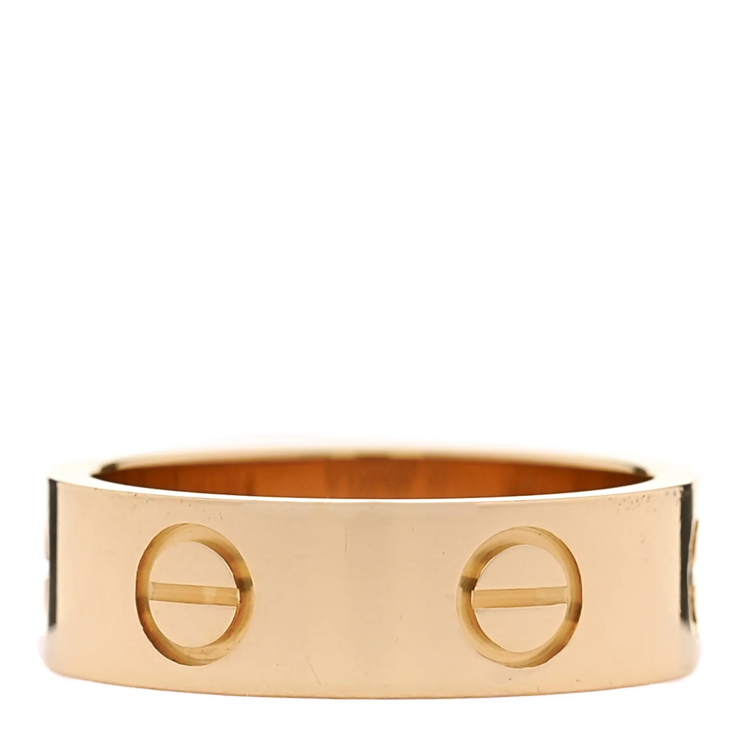 18K Yellow Gold 5.5mm LOVE Ring 50 5.25 - Image 3
