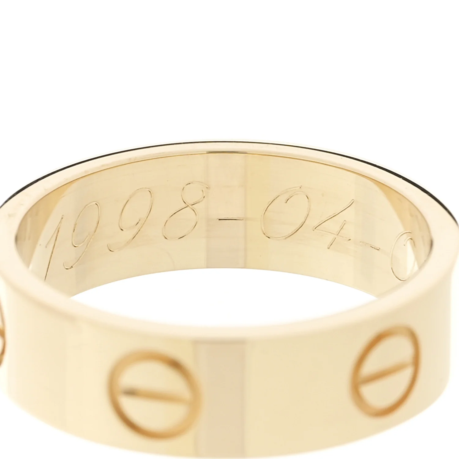 18K Yellow Gold 5.5mm LOVE Ring 52 6 - Image 5
