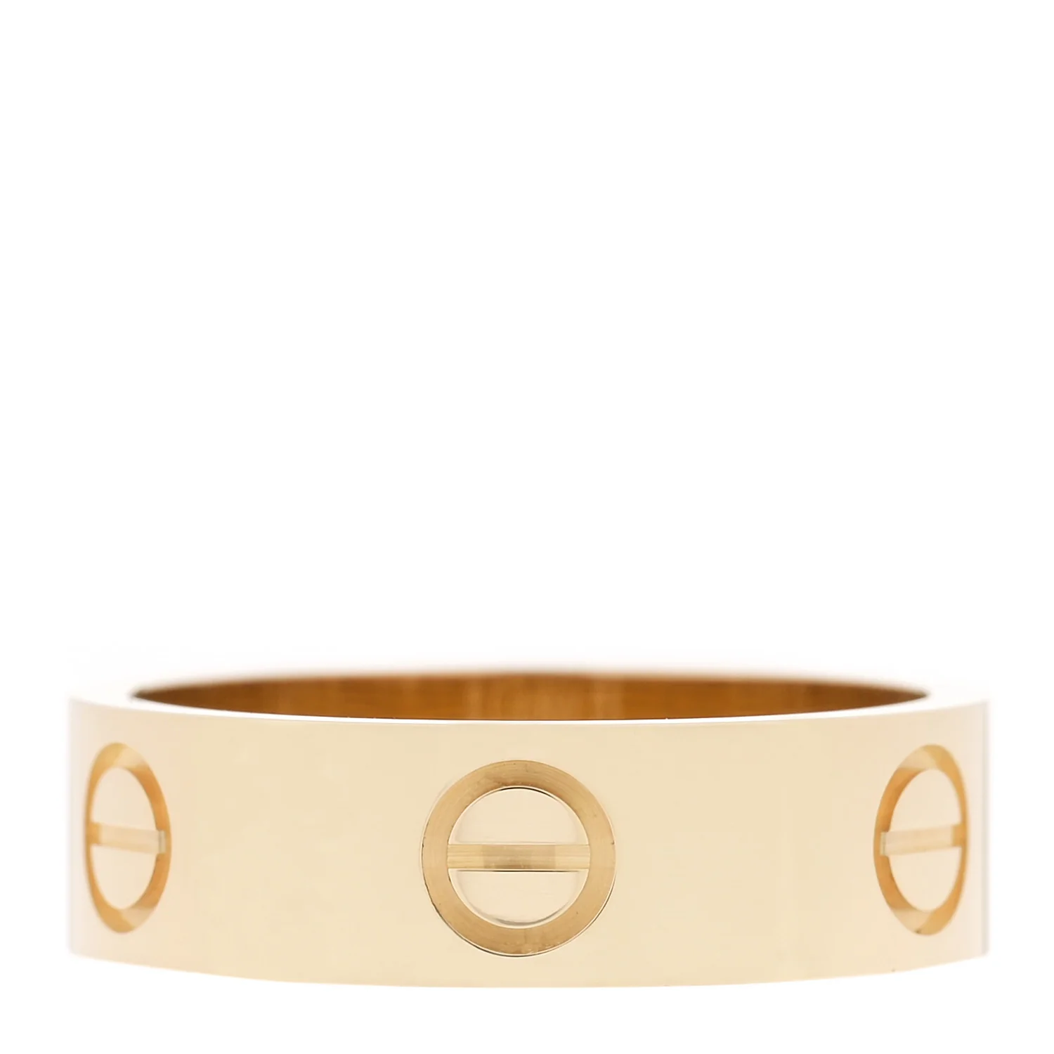 18K Yellow Gold 5.5mm LOVE Ring 53 6.5 - Image 3