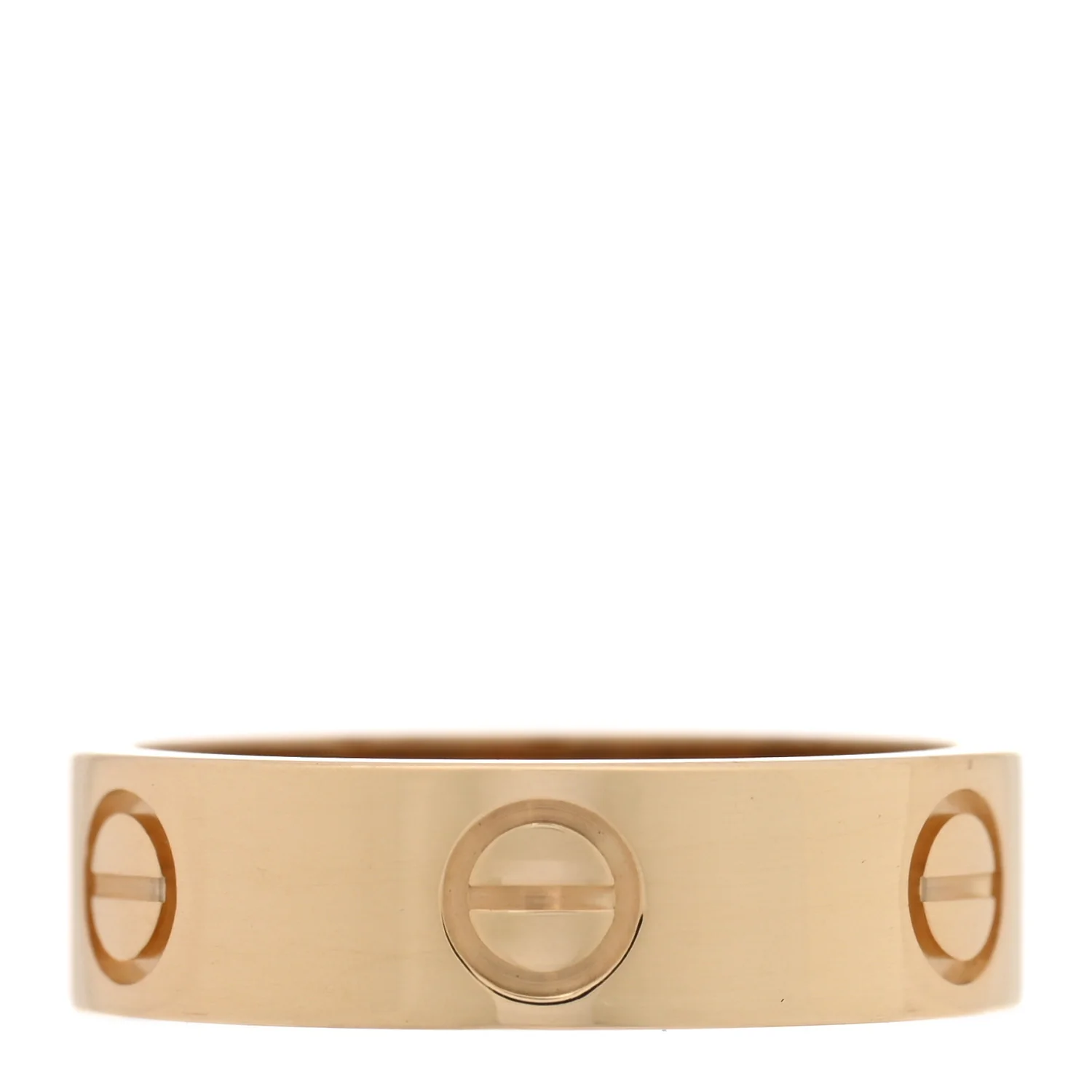 18K Yellow Gold 5.5mm LOVE Ring 54 6.75 - Image 3