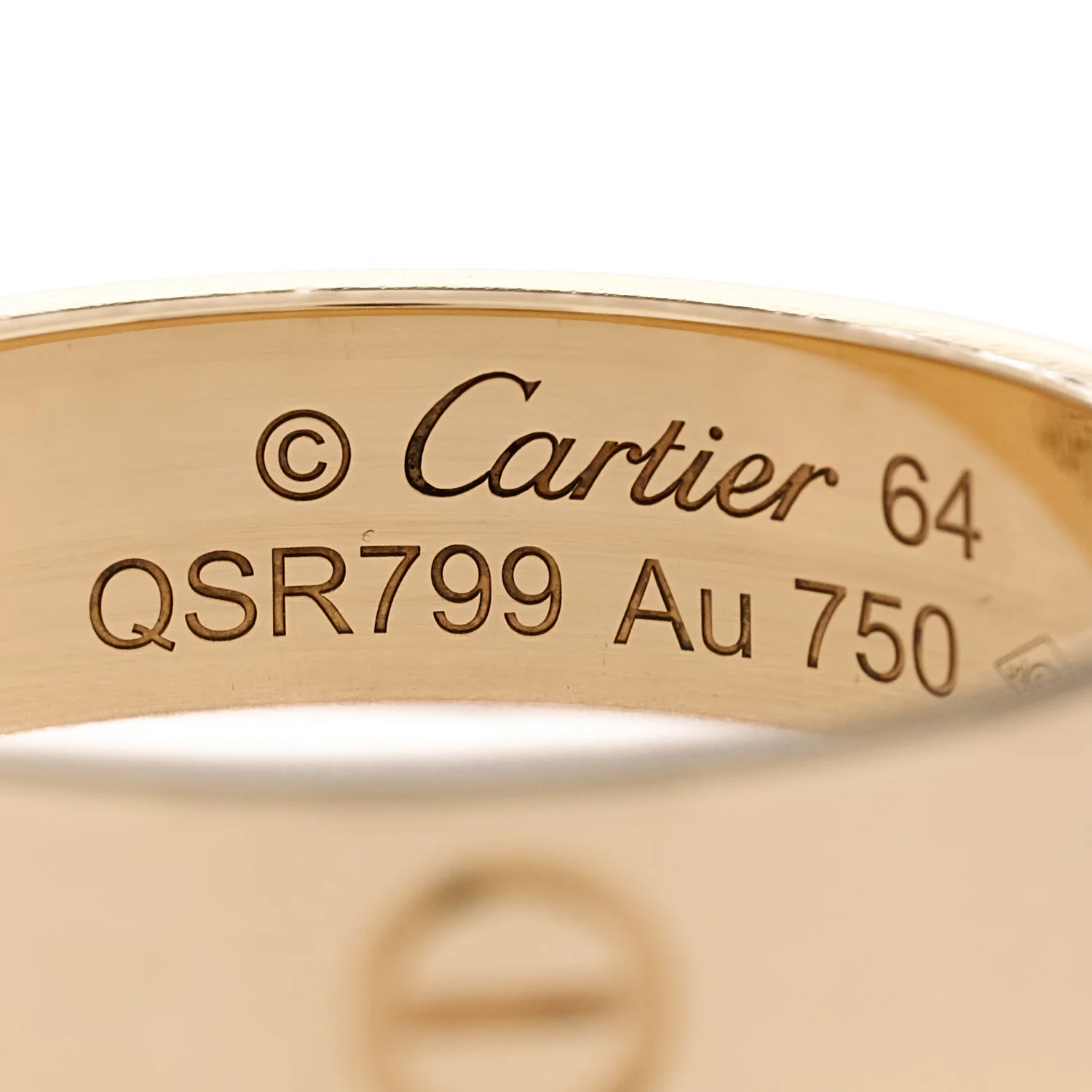 18K Yellow Gold 5.5mm LOVE Ring 64 10.75 - Image 4